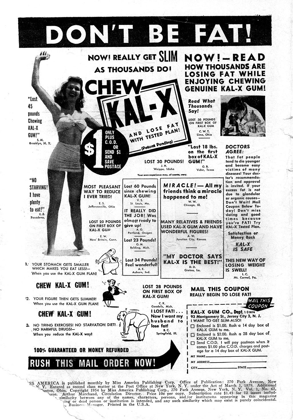 Read online Miss America comic -  Issue #63 - 2