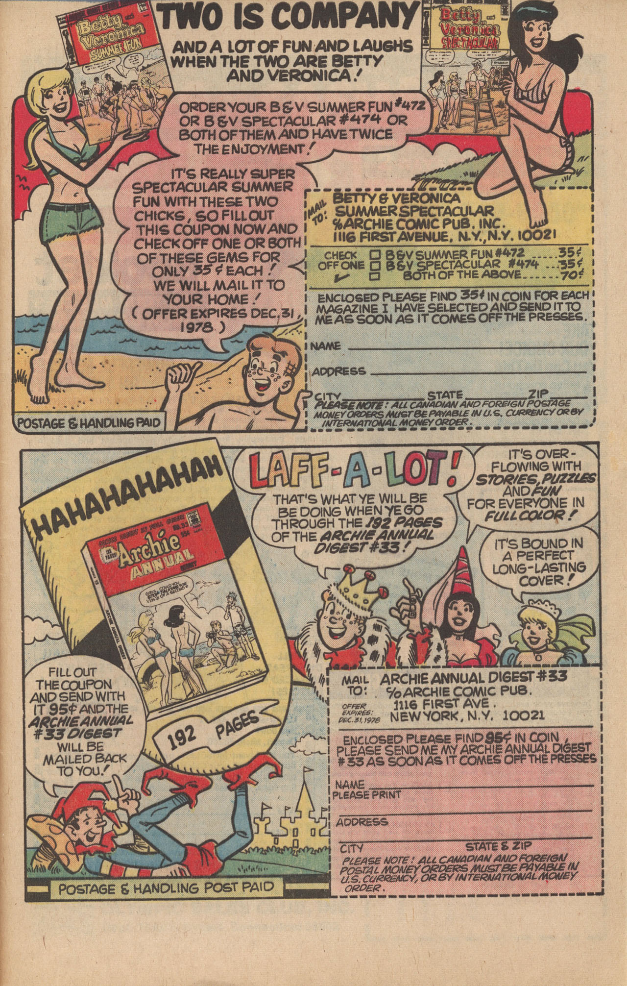 Read online Reggie's Wise Guy Jokes comic -  Issue #46 - 33