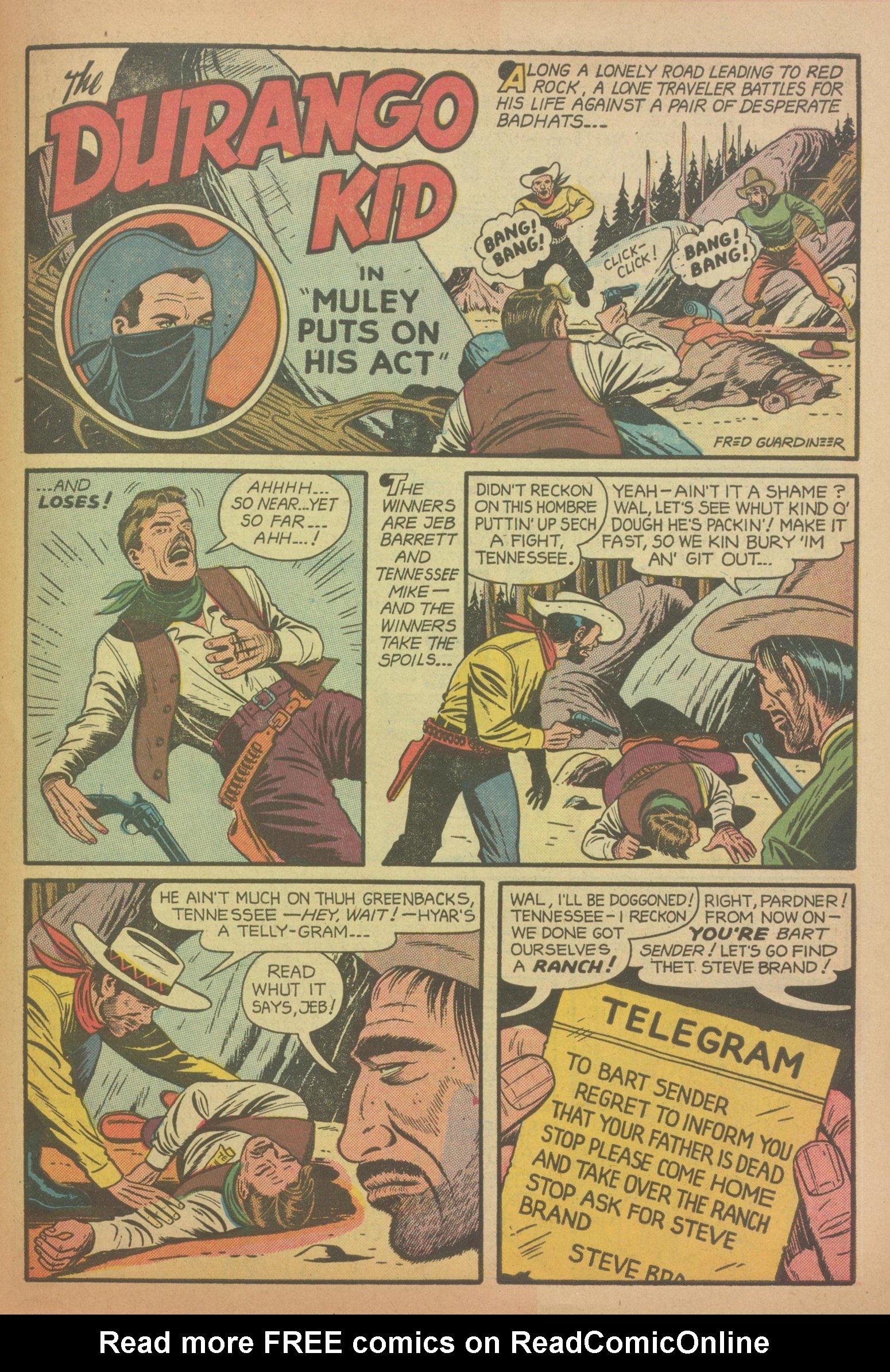 Read online Charles Starrett as The Durango Kid comic -  Issue #30 - 27