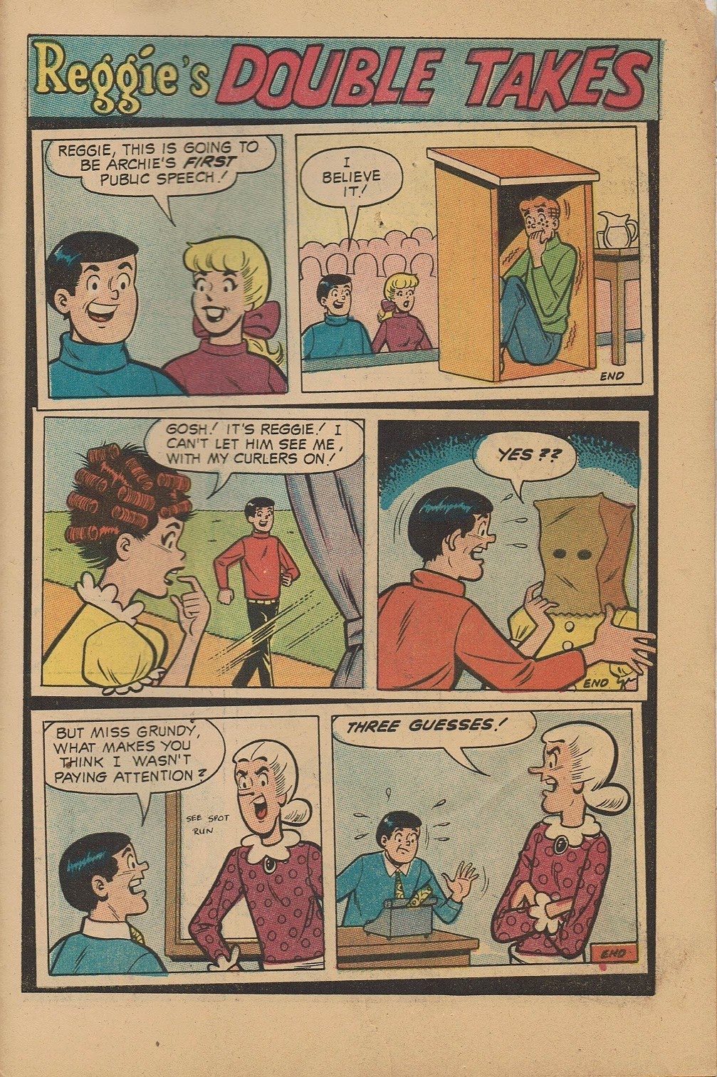 Read online Reggie's Wise Guy Jokes comic -  Issue #3 - 31