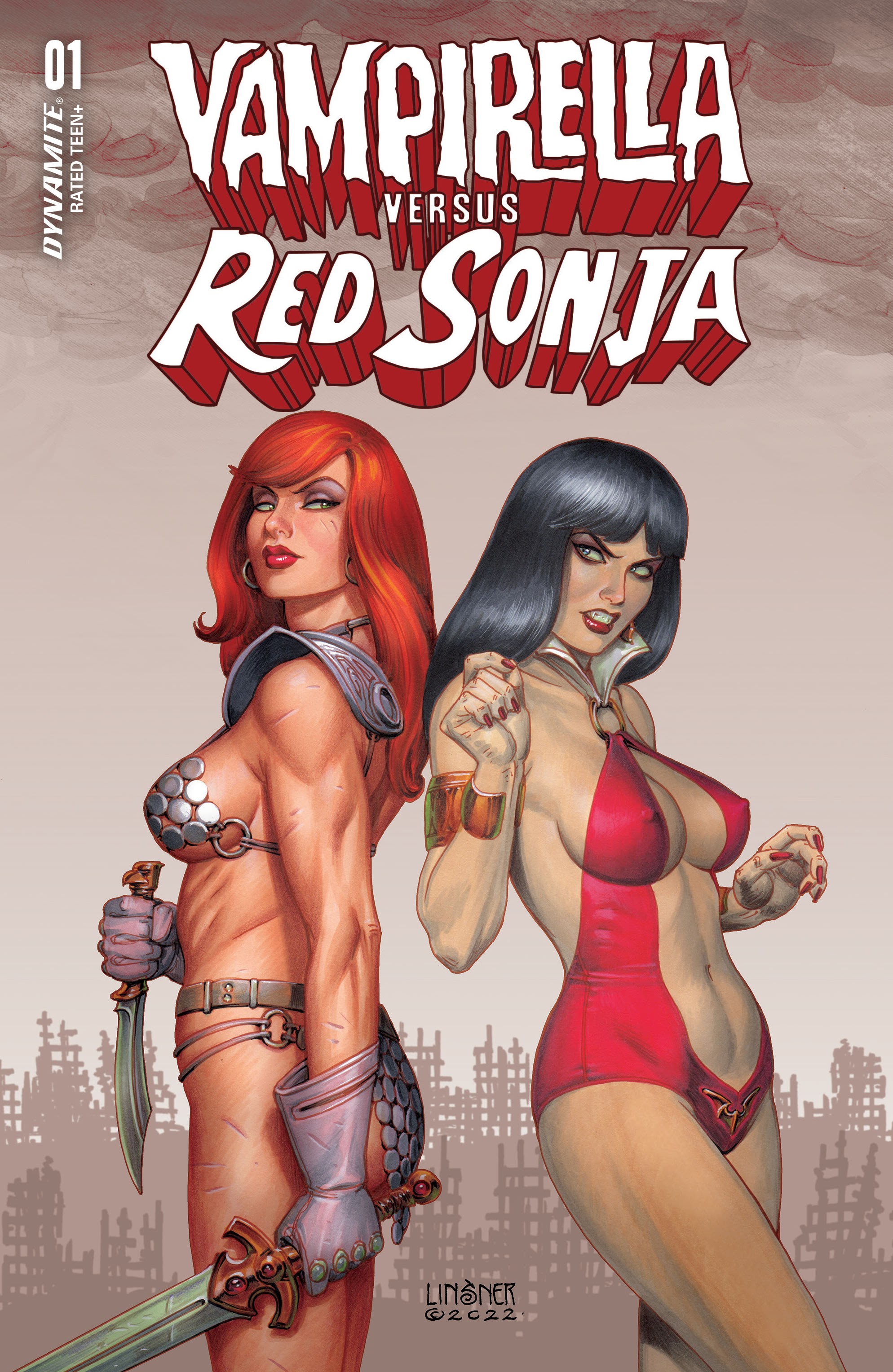 Read online Vampirella Vs. Red Sonja comic -  Issue #1 - 2