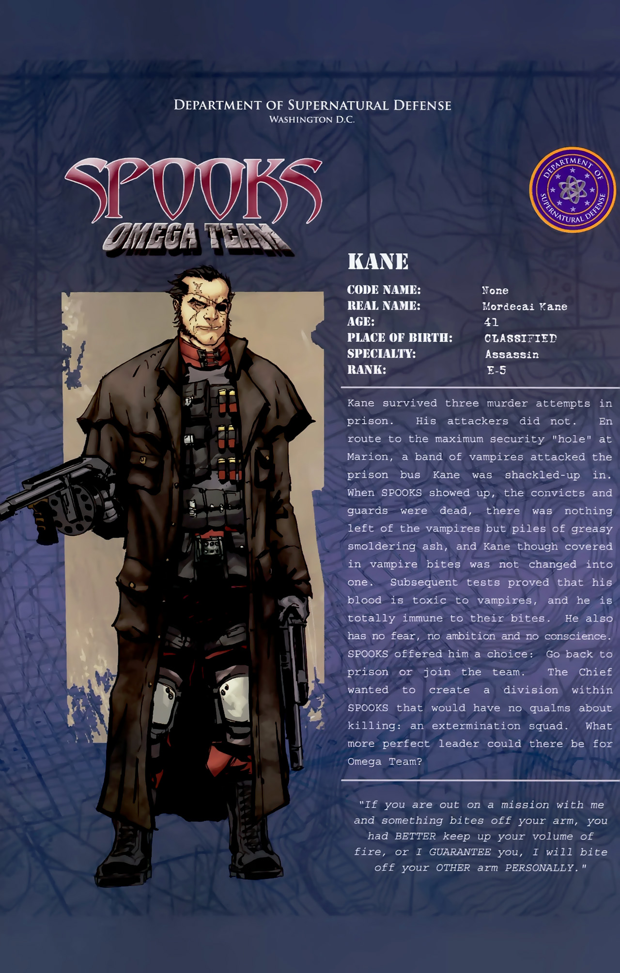 Read online Spooks: Omega Team comic -  Issue #0 - 19