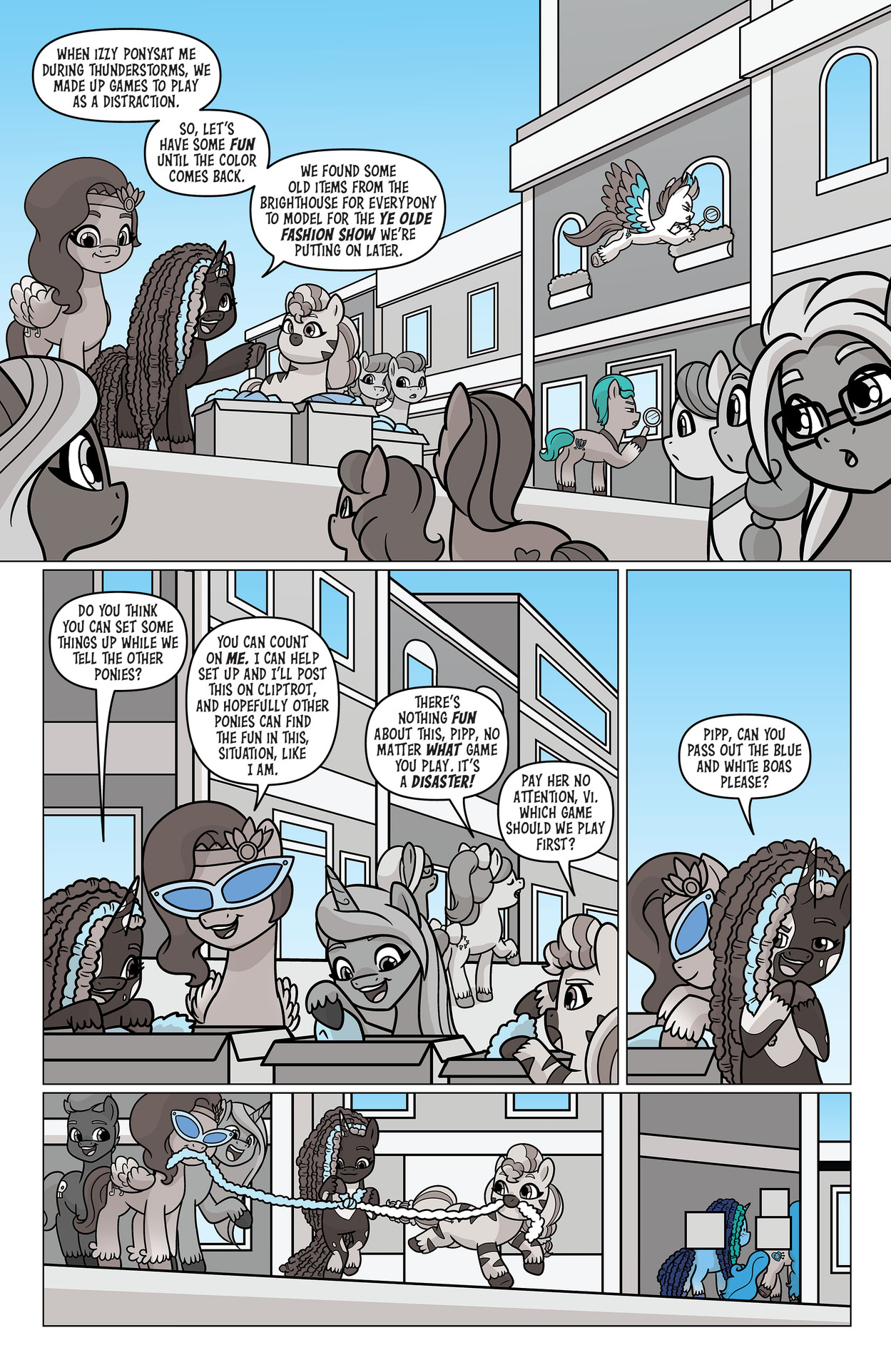 Read online My Little Pony: Black, White & Blue comic -  Issue # Full - 21