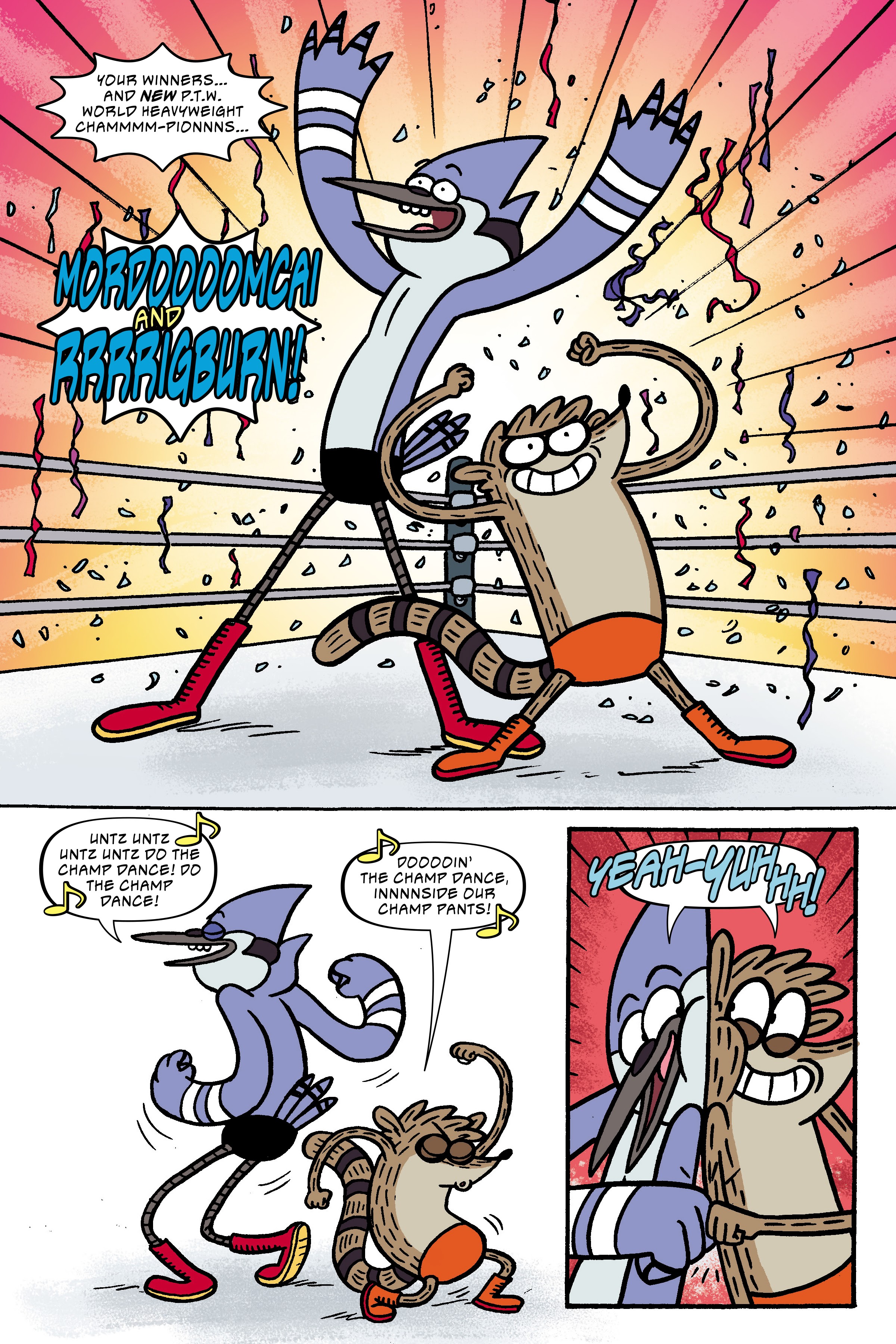 Read online Regular Show: Wrasslesplosion comic -  Issue # TPB - 104