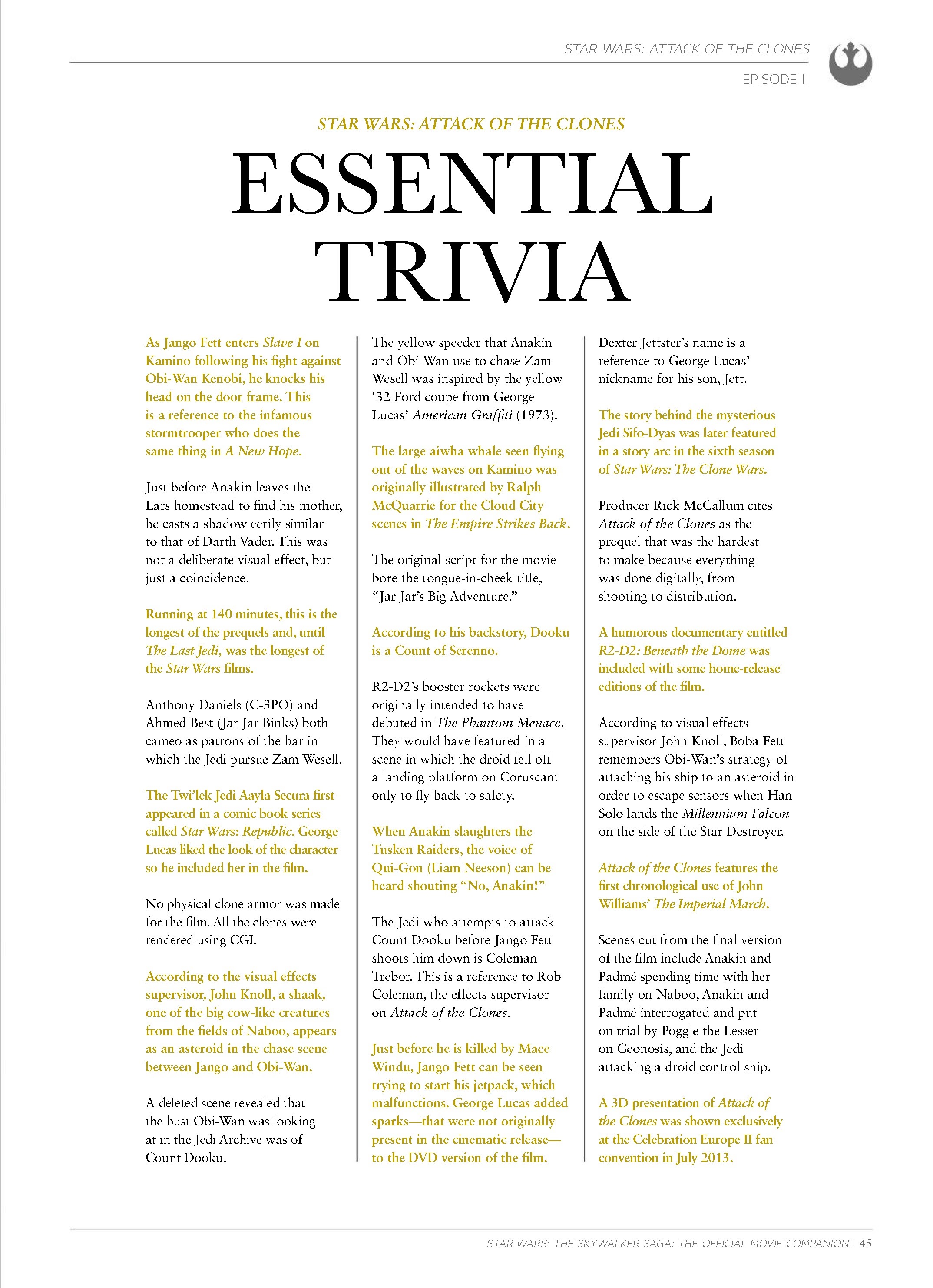 Read online Star Wars: The Skywalker Saga The Official Collector's Edition Book comic -  Issue # TPB (Part 1) - 45