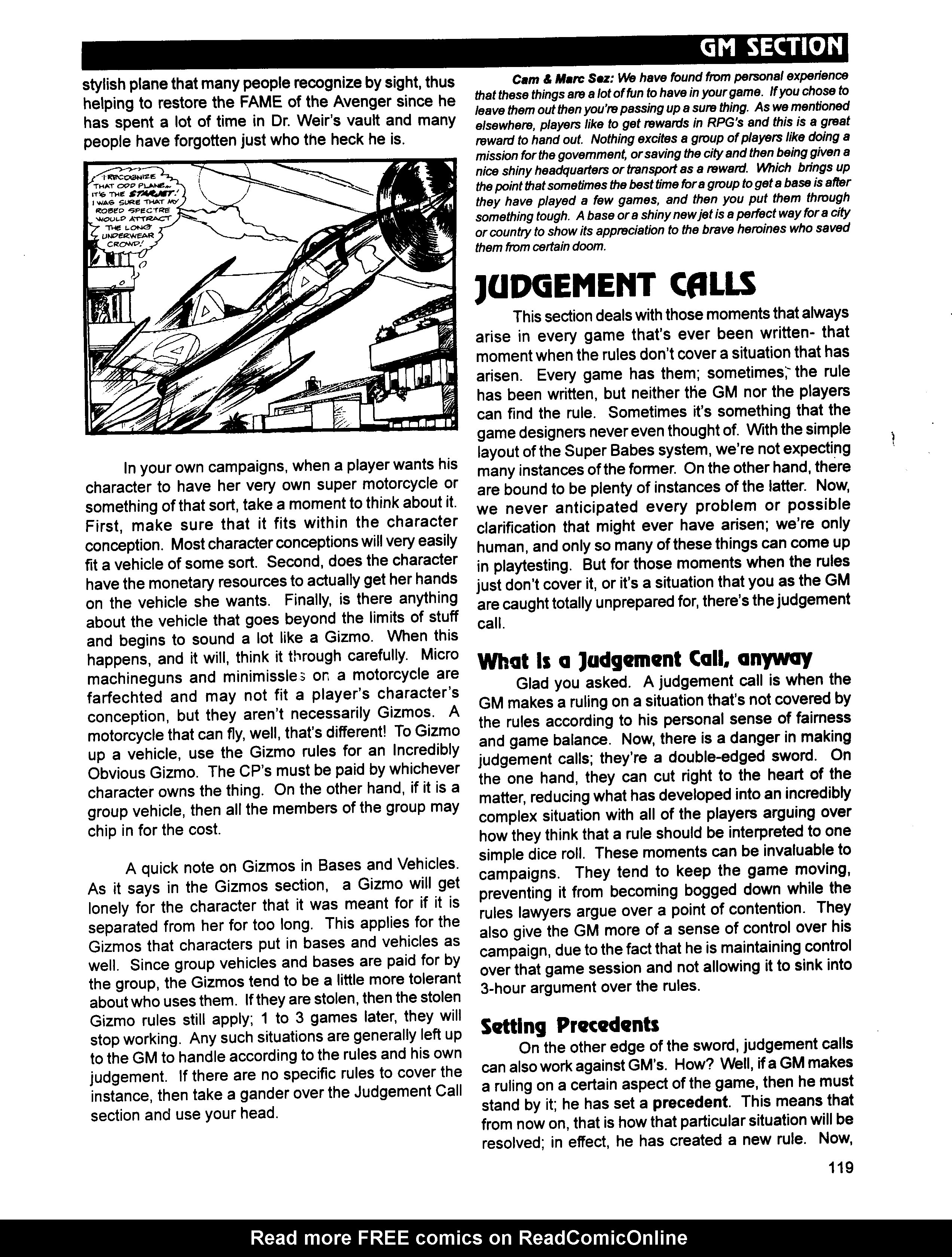 Read online Superbabes: The Femforce Role-Playing Game comic -  Issue # TPB - 121