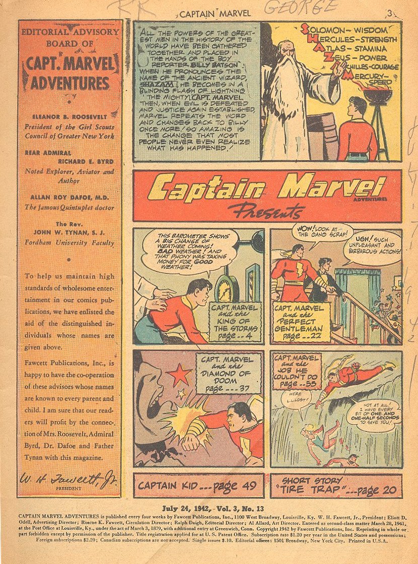 Read online Captain Marvel Adventures comic -  Issue #13 - 3