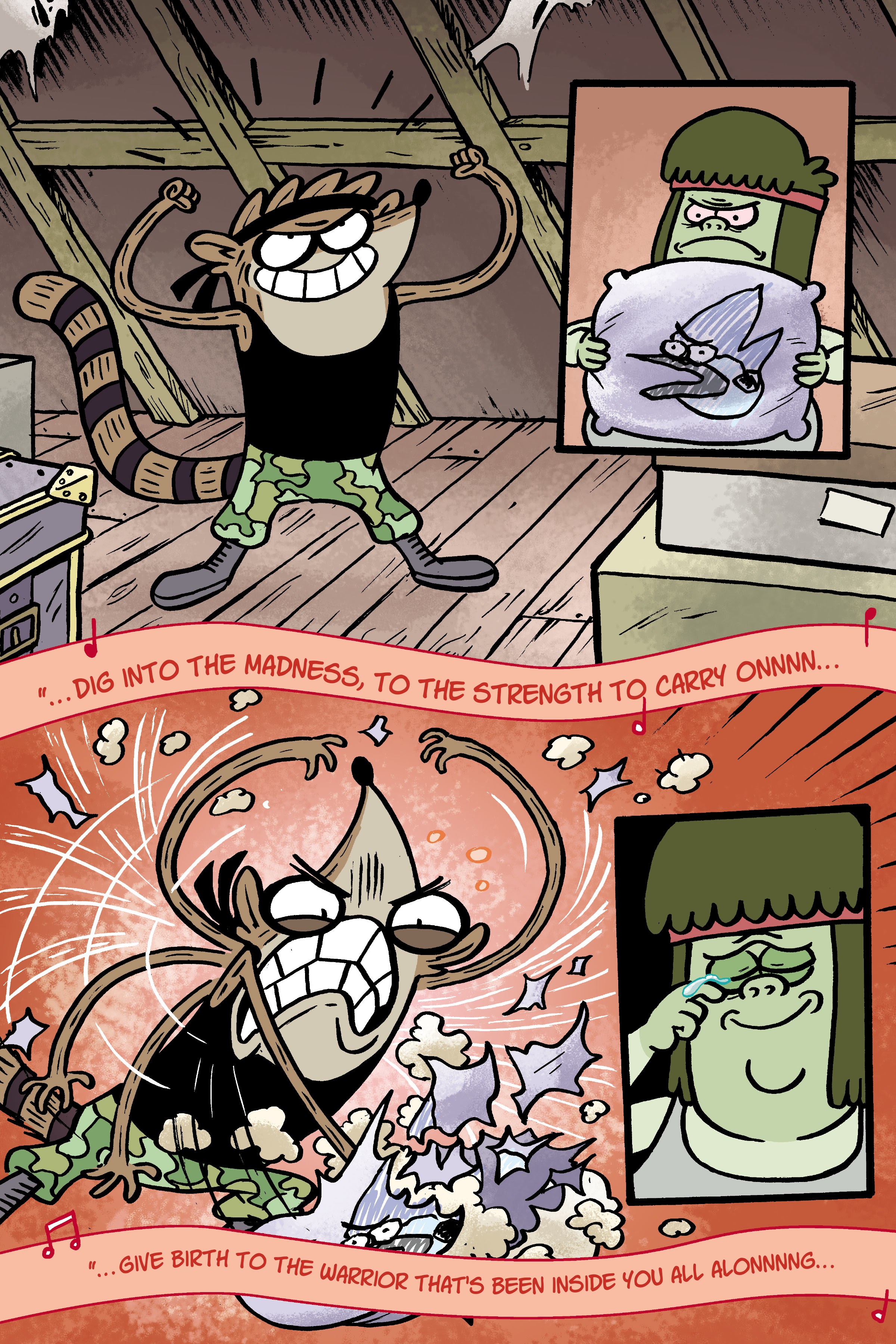 Read online Regular Show: Wrasslesplosion comic -  Issue # TPB - 19