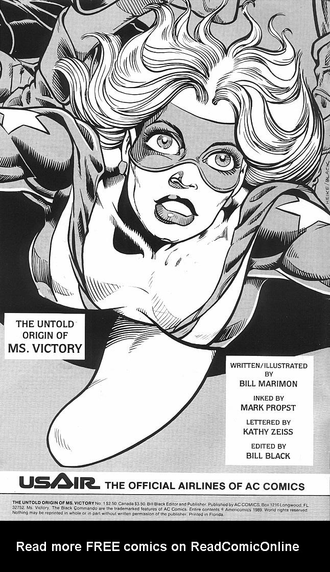 Read online Untold Origin Of Ms. Victory comic -  Issue # Full - 2
