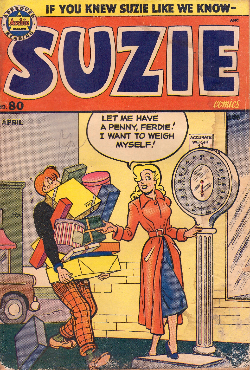 Read online Suzie Comics comic -  Issue #80 - 1