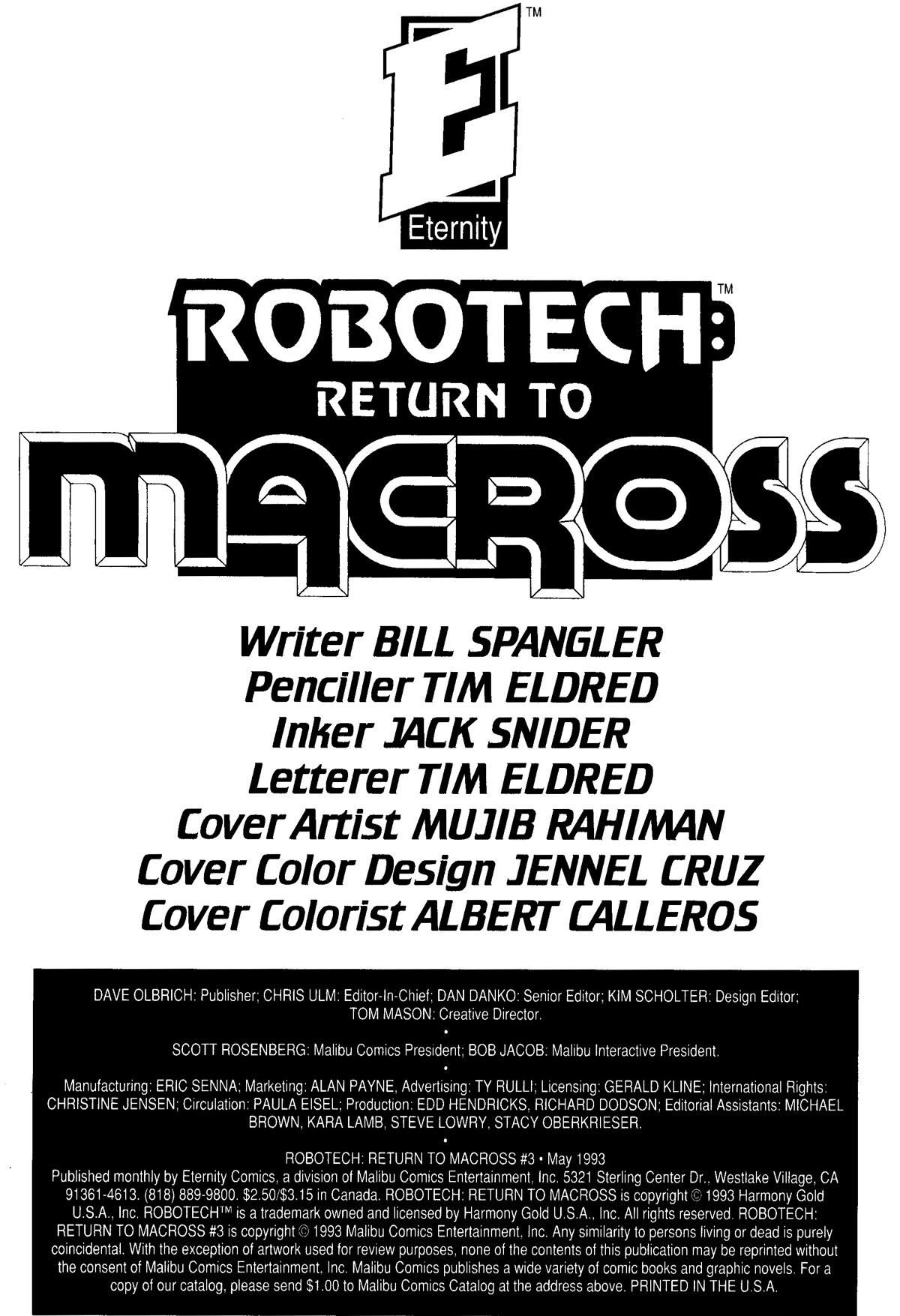 Read online Robotech: Return to Macross comic -  Issue #3 - 2