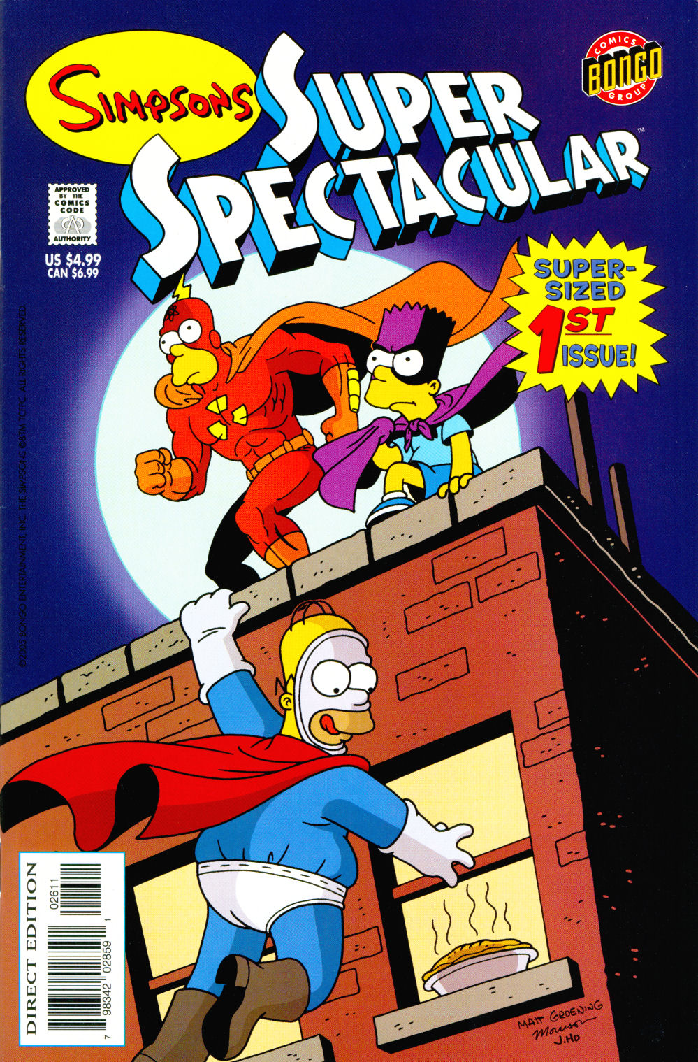 Read online Bongo Comics Presents Simpsons Super Spectacular comic -  Issue #1 - 1