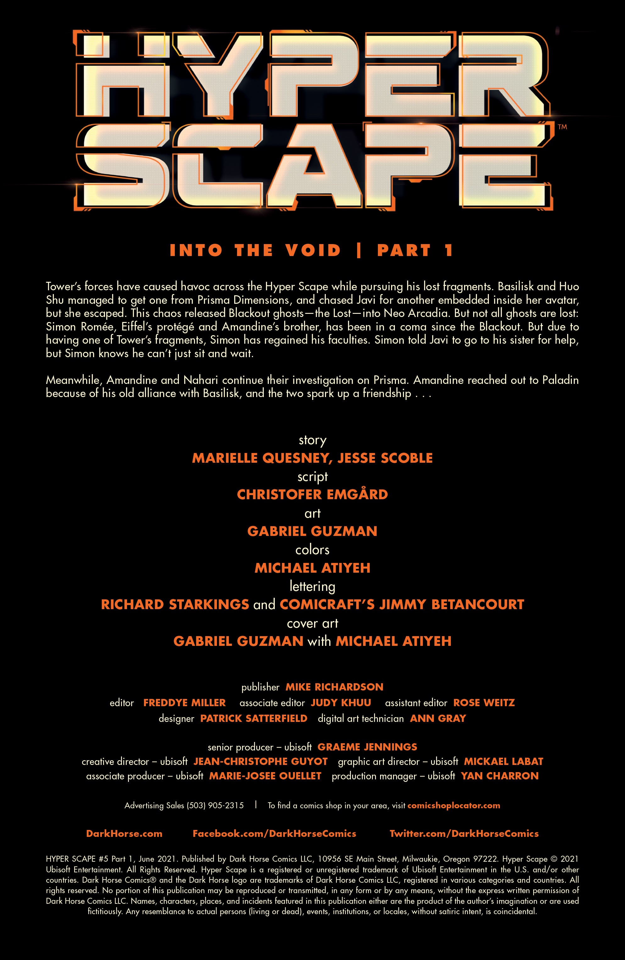 Read online HYPER SCAPE: Into the Void comic -  Issue #1 - 2