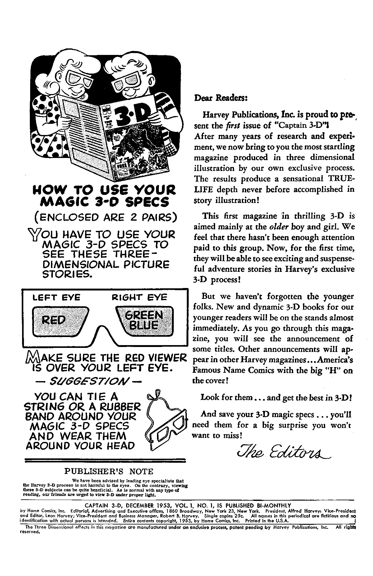 Read online Captain 3-D comic -  Issue # Full - 2