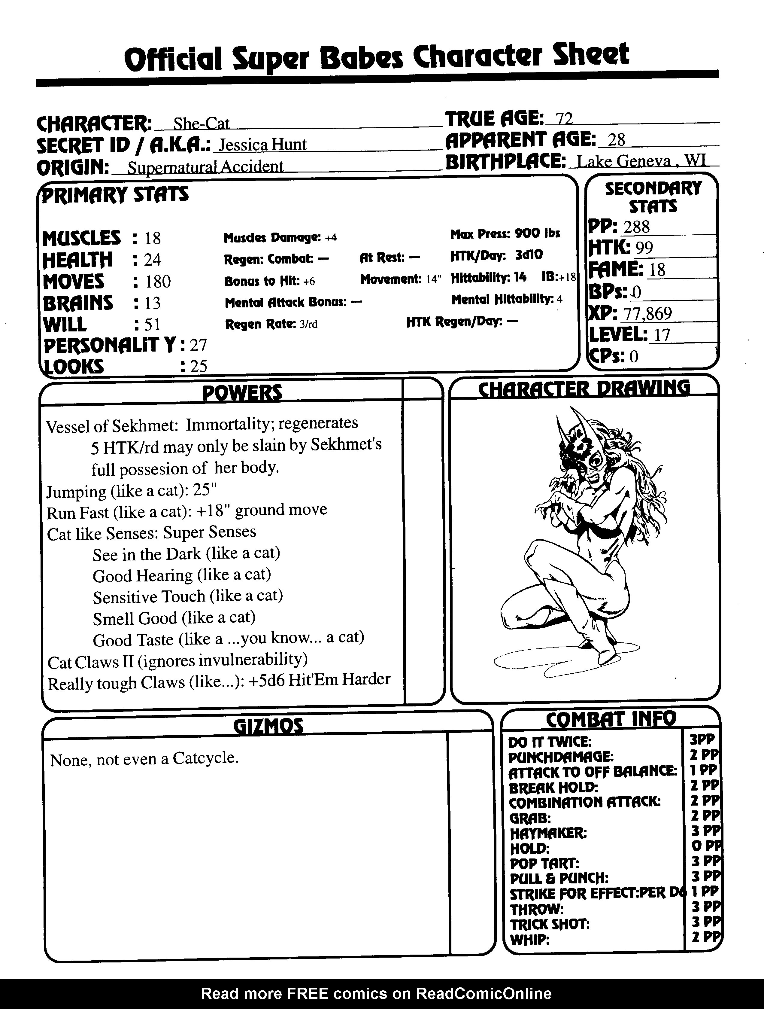 Read online Superbabes: The Femforce Role-Playing Game comic -  Issue # TPB - 141