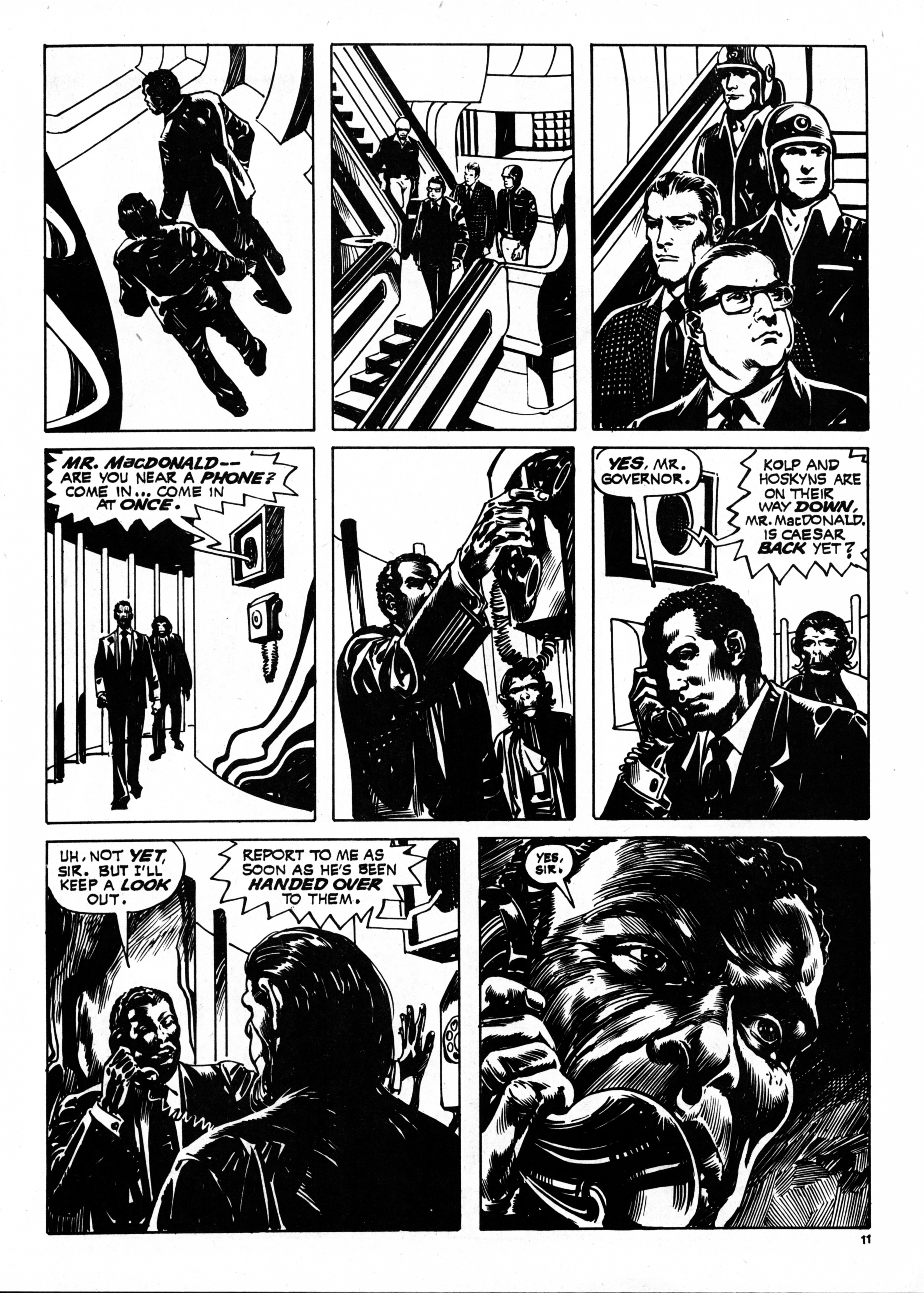 Read online Planet of the Apes (1974) comic -  Issue #70 - 11