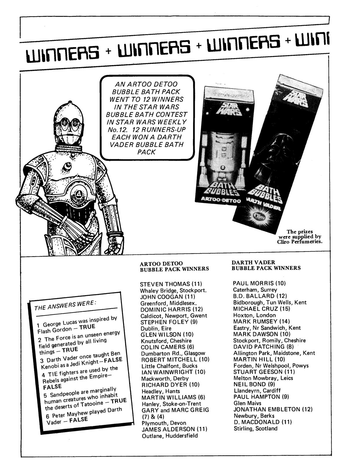 Read online Star Wars Weekly comic -  Issue #23 - 27