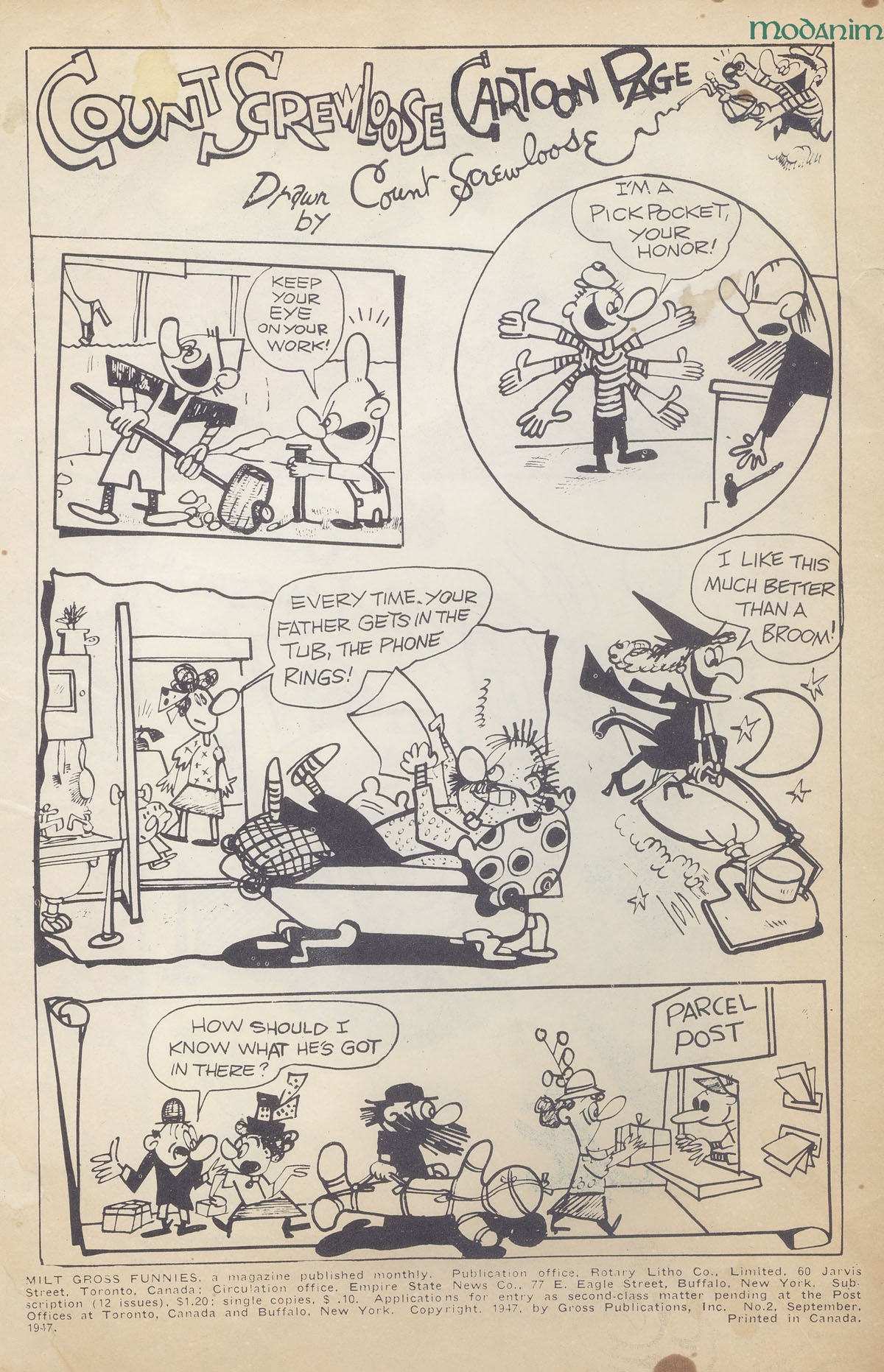 Read online Milt Gross Funnies comic -  Issue #2 - 2
