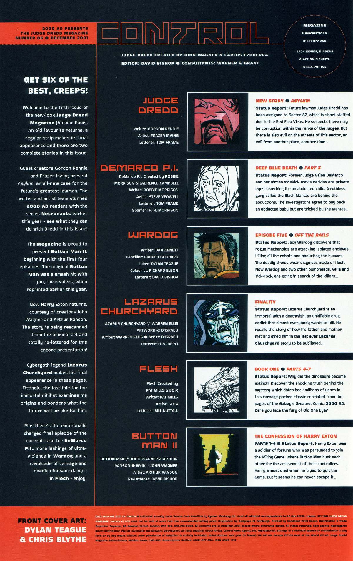 Read online Judge Dredd Megazine (vol. 4) comic -  Issue #5 - 2