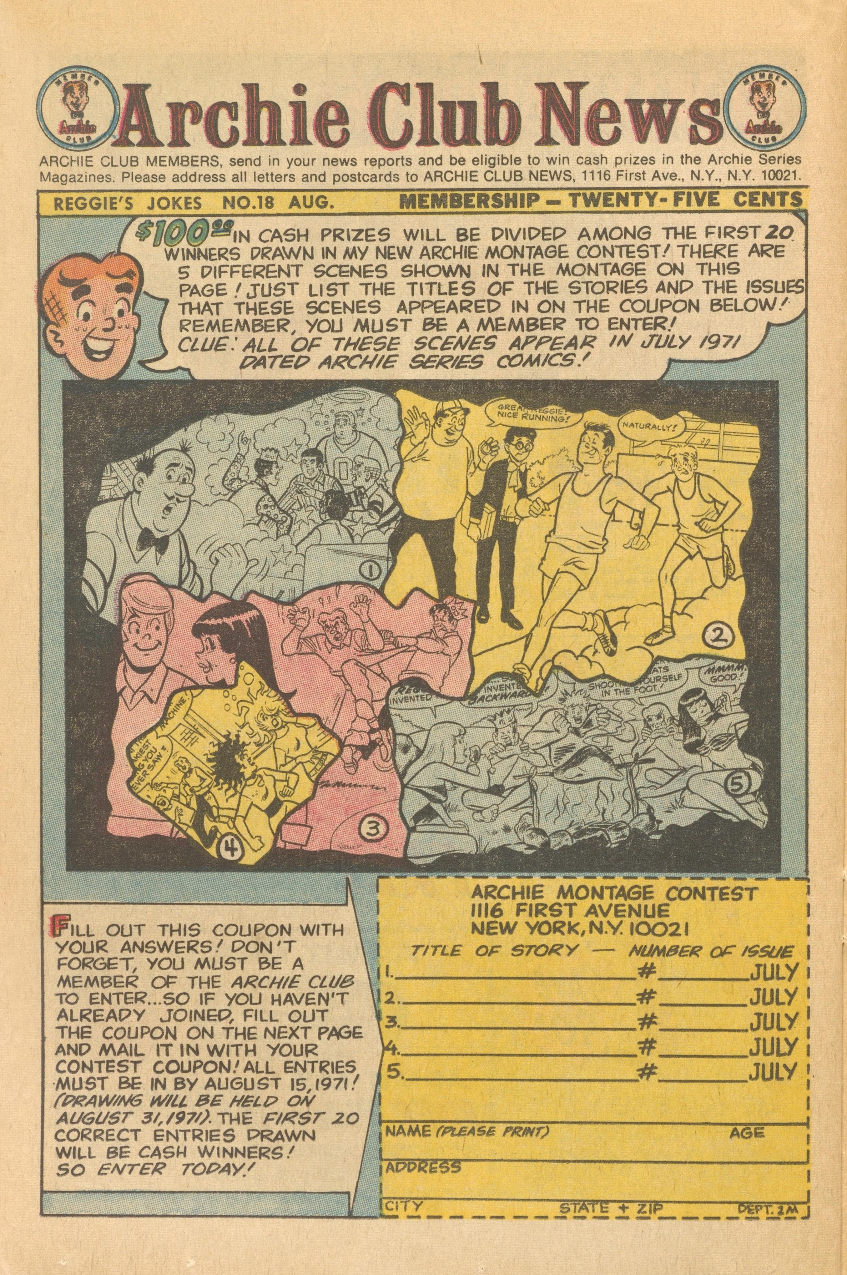 Read online Reggie's Wise Guy Jokes comic -  Issue #18 - 41