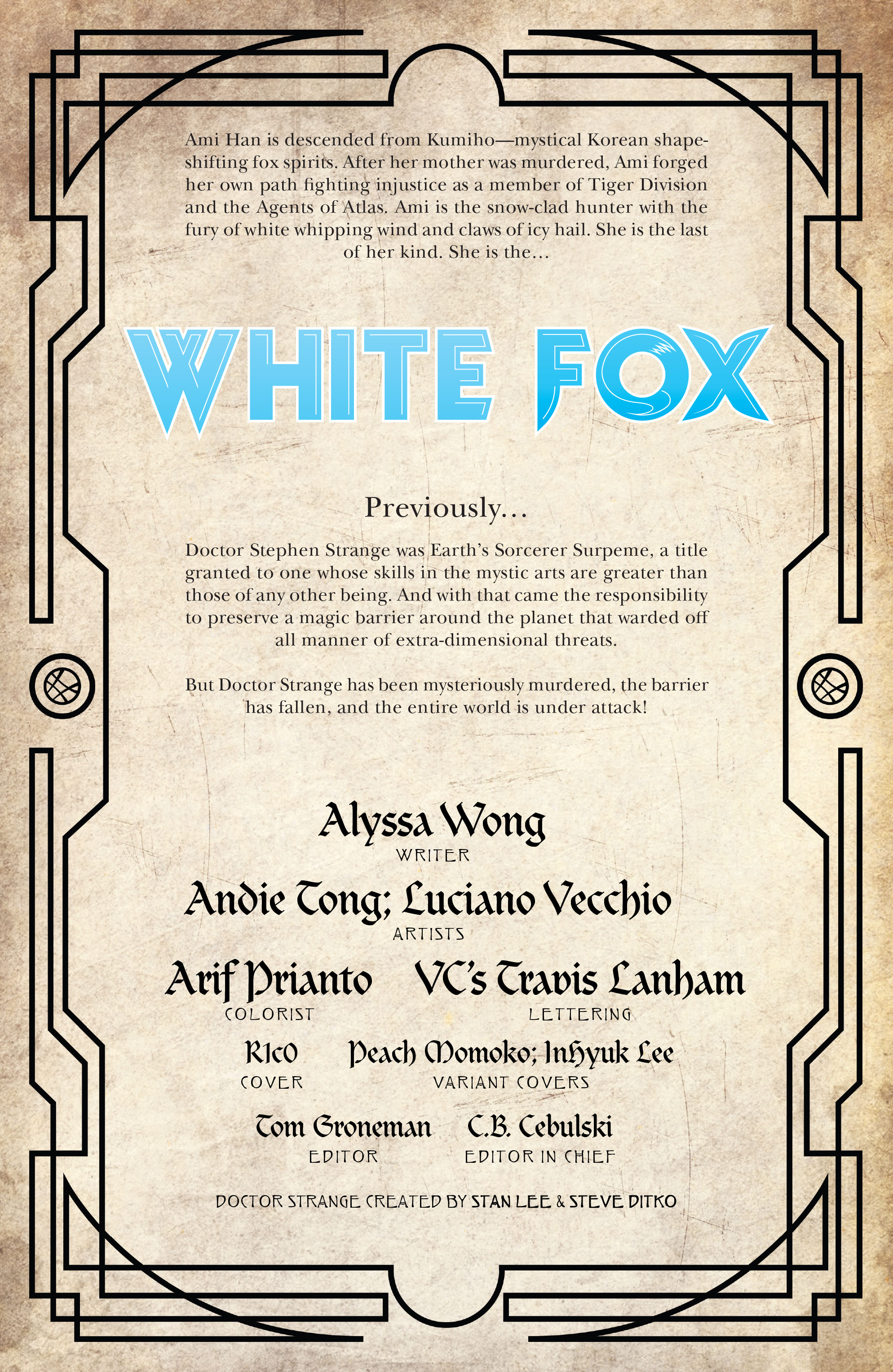 Read online Death of Doctor Strange: One-Shots comic -  Issue # White Fox - 4