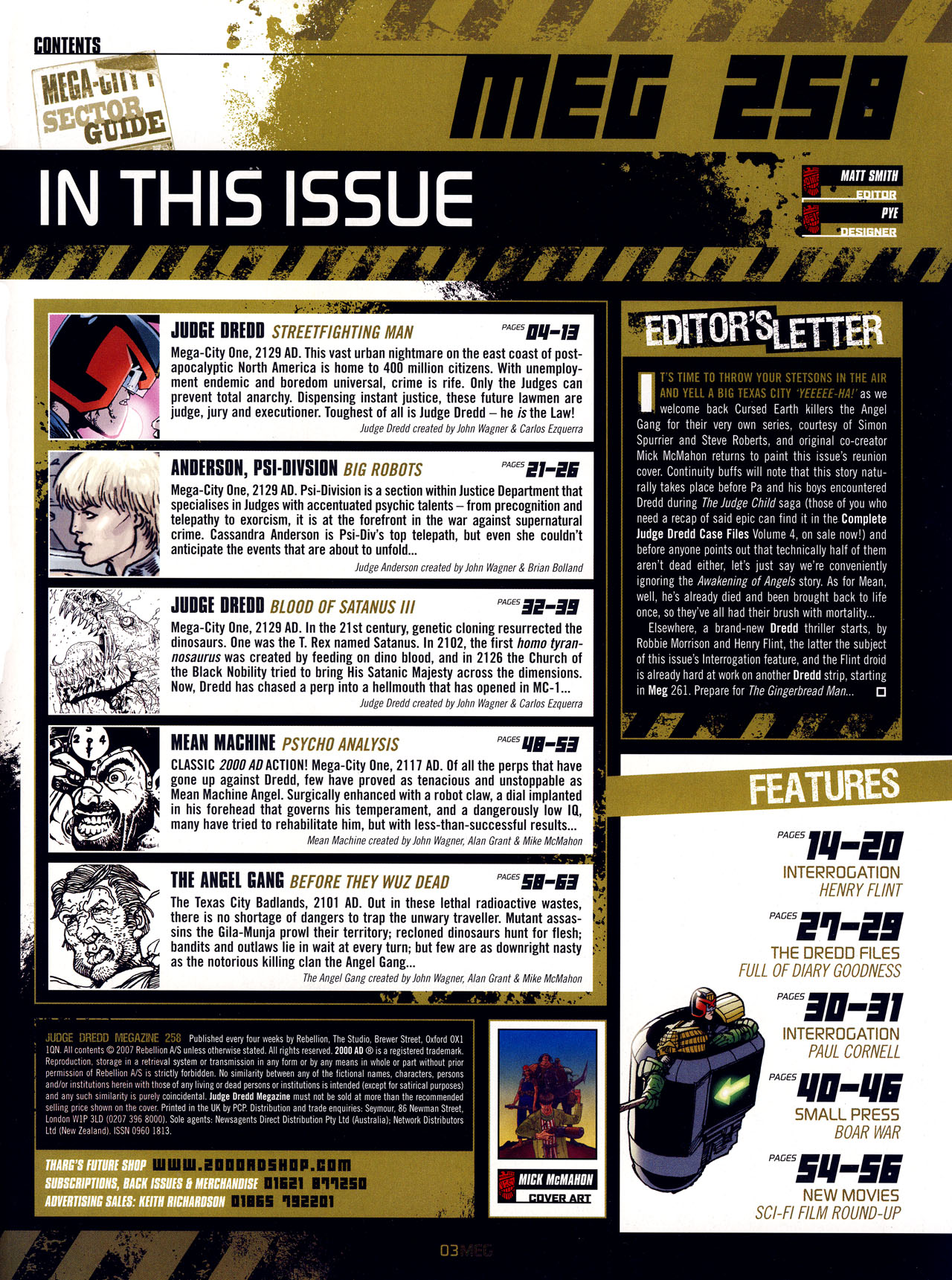 Read online Judge Dredd Megazine (Vol. 5) comic -  Issue #258 - 2