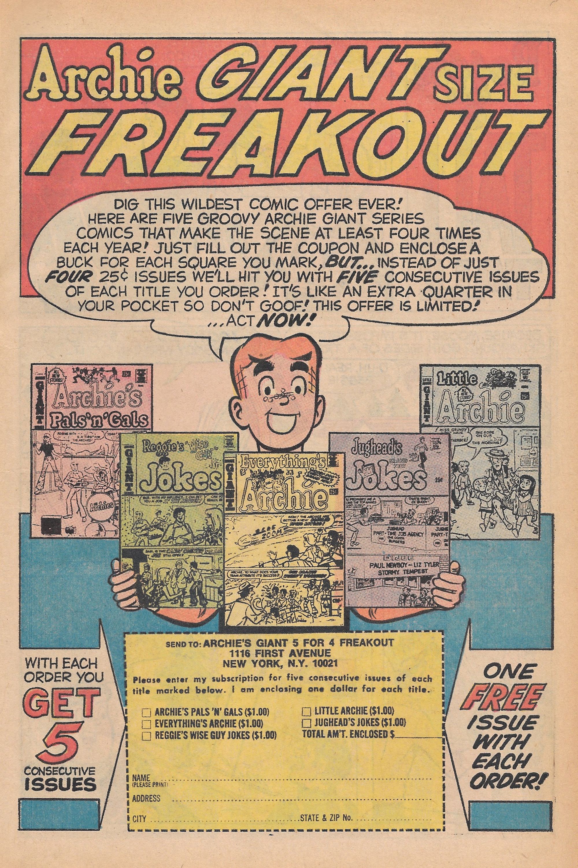 Read online Reggie's Wise Guy Jokes comic -  Issue #11 - 55