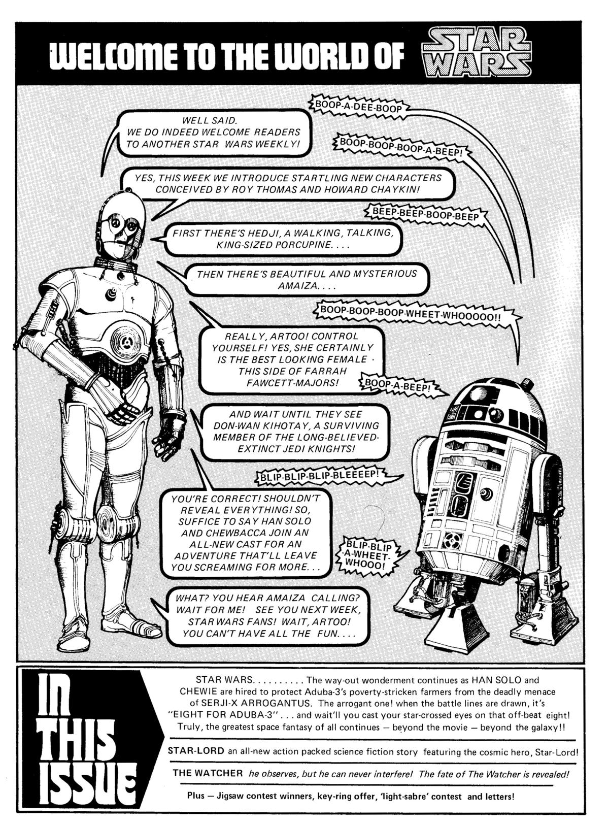 Read online Star Wars Weekly comic -  Issue #15 - 2