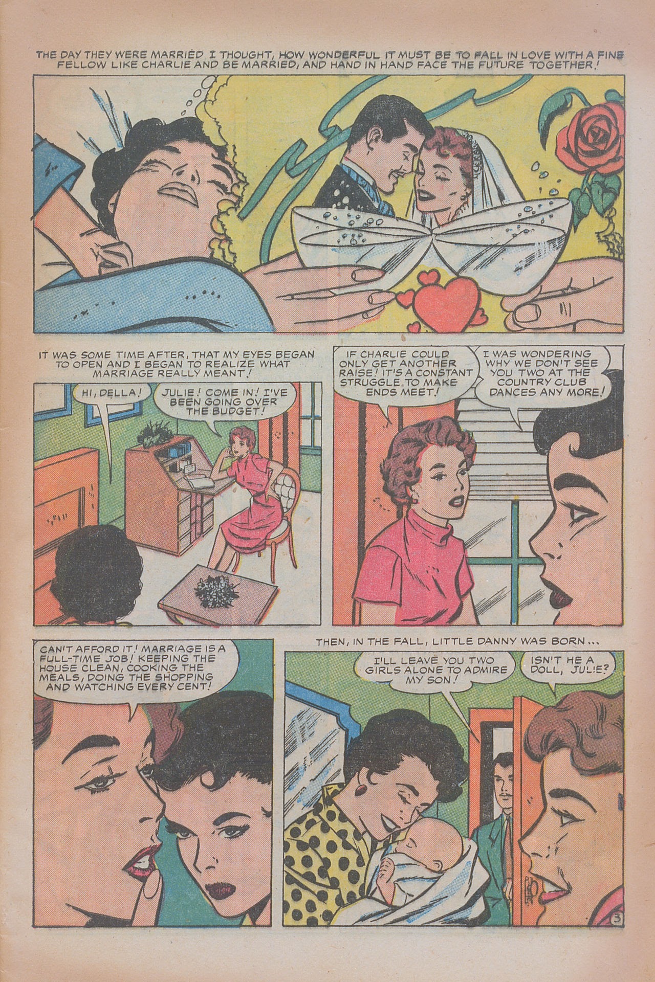 Read online Love Romances comic -  Issue #57 - 5