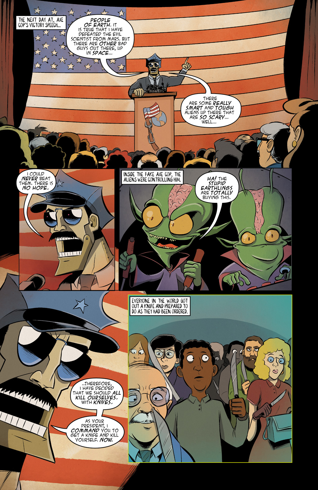 Read online Axe Cop: President of the World comic -  Issue #3 - 16