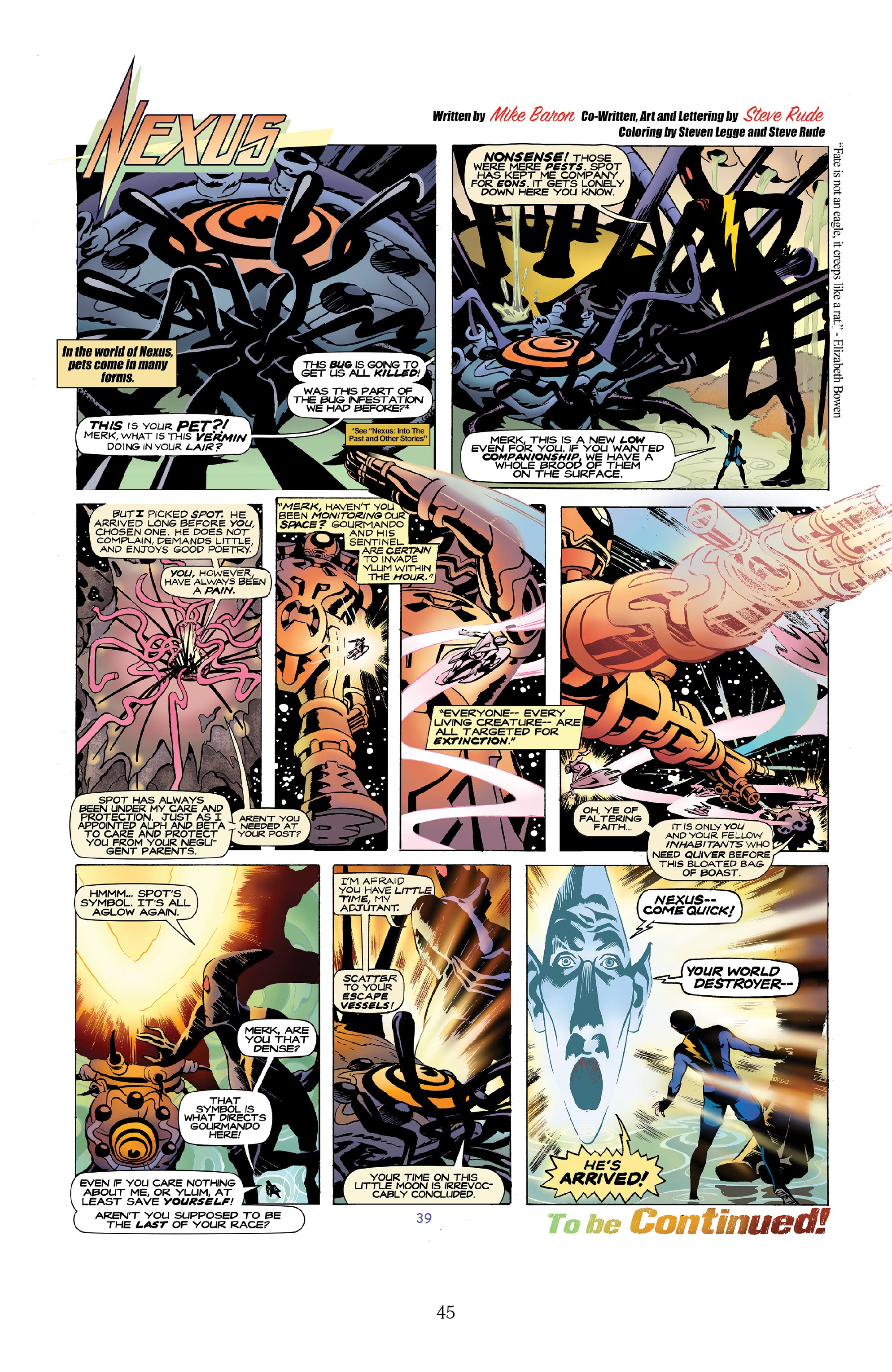 Read online Nexus Newspaper Strips: The Coming of Gourmando comic -  Issue # TPB (Part 1) - 44