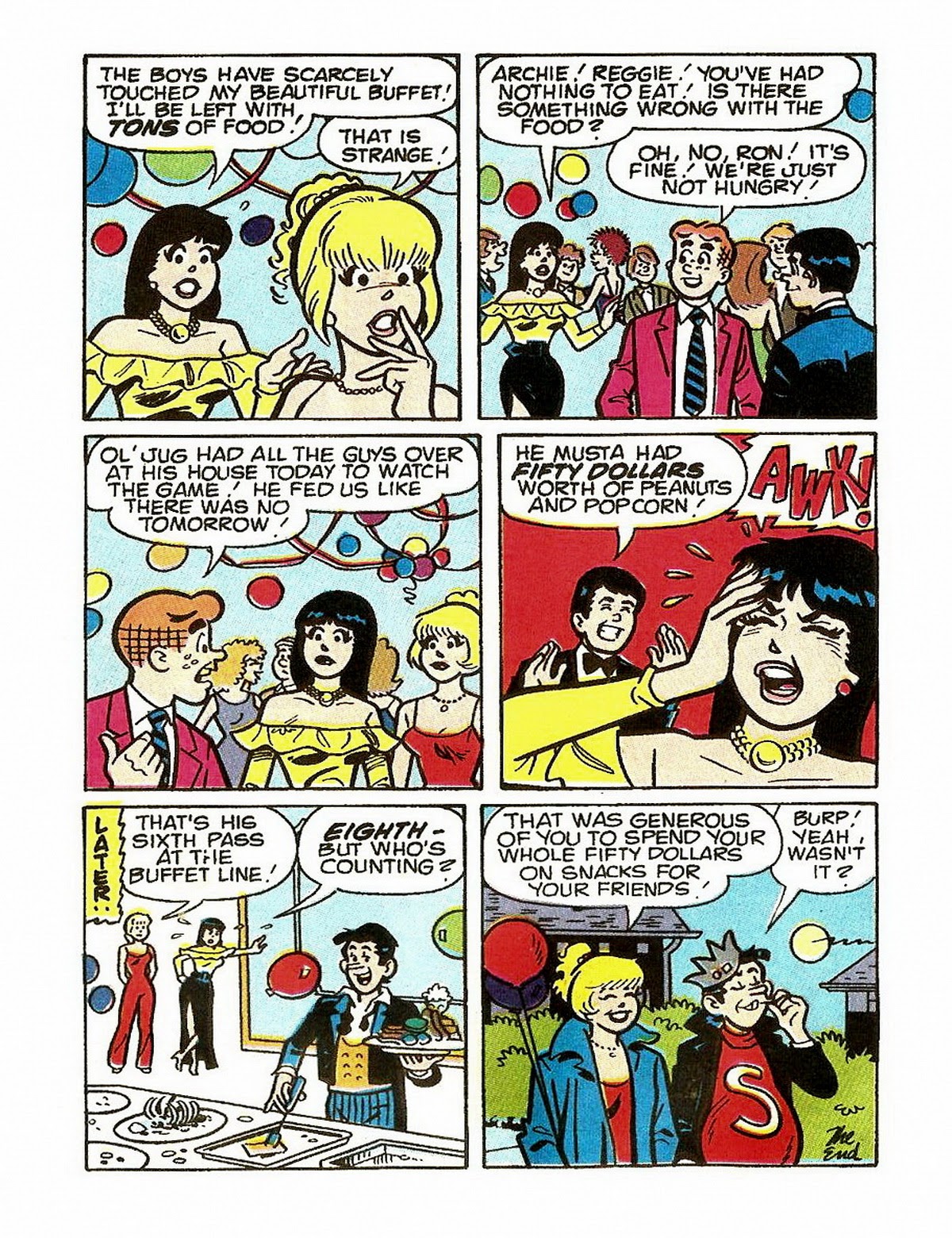 Read online Archie's Double Digest Magazine comic -  Issue #64 - 136