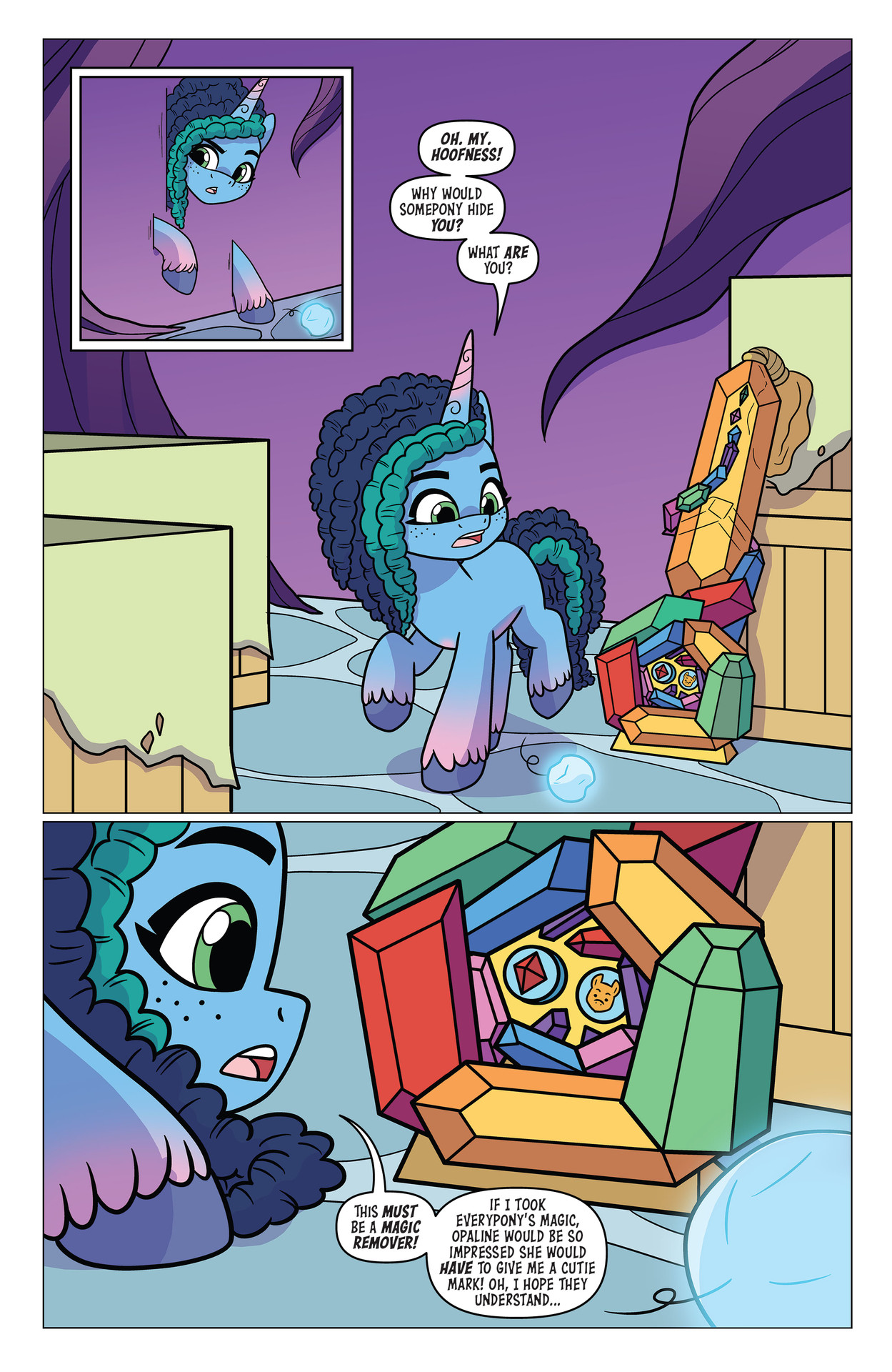Read online My Little Pony: Black, White & Blue comic -  Issue # Full - 6