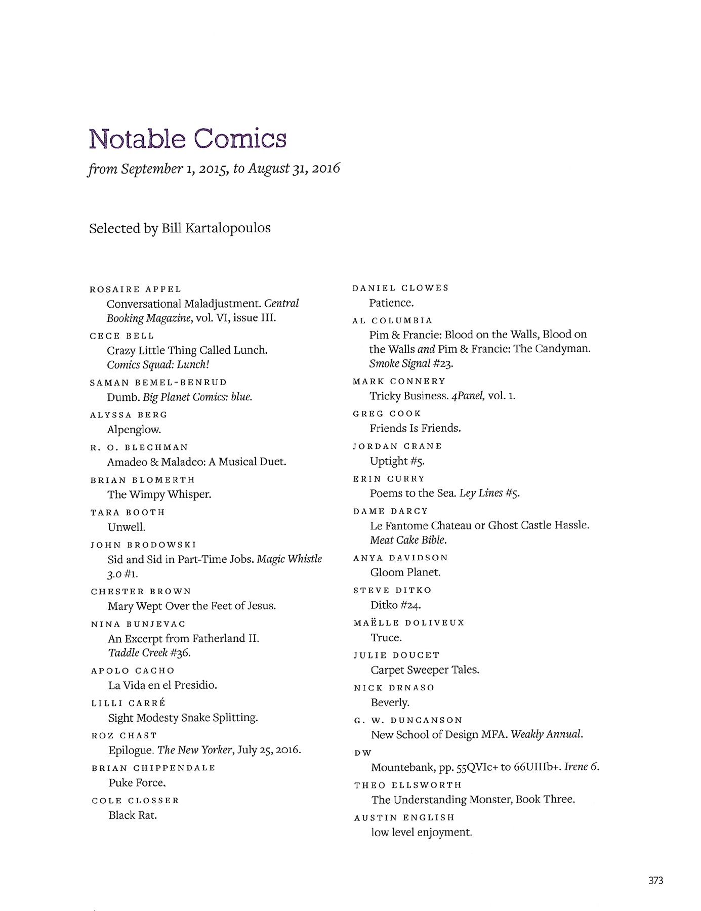 Read online The Best American Comics comic -  Issue # TPB 12 (Part 4) - 82