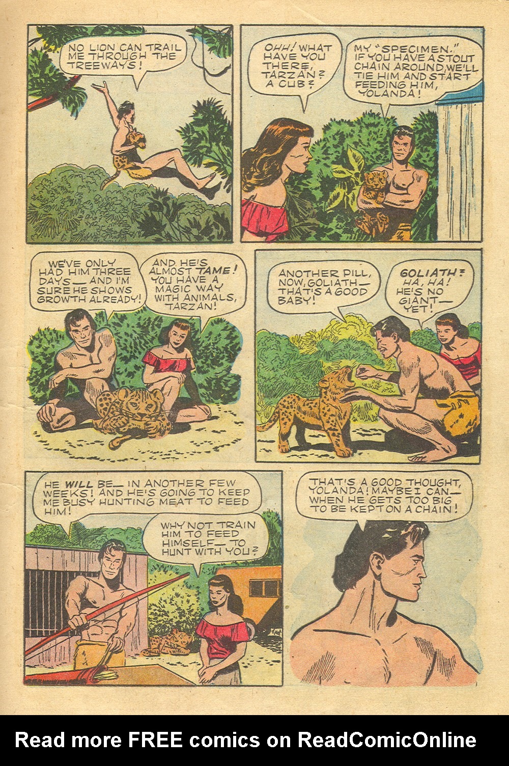 Read online Tarzan (1948) comic -  Issue #36 - 19