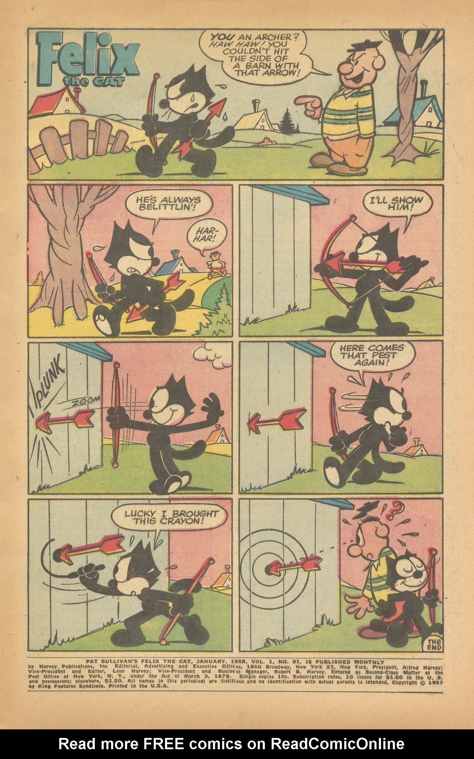 Read online Felix the Cat (1955) comic -  Issue #91 - 3