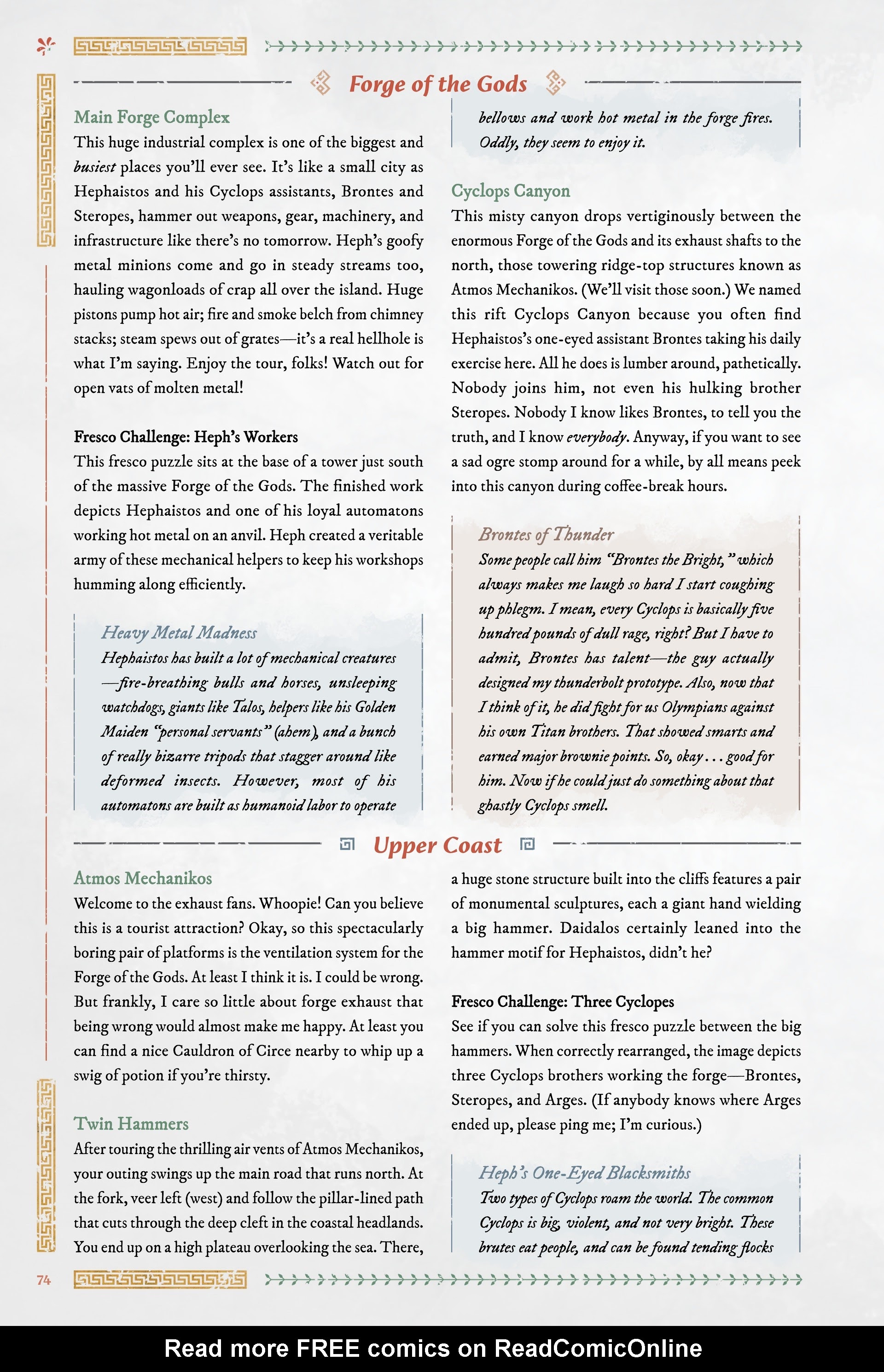 Read online Immortals Fenyx Rising: A Traveler's Guide to the Golden Isle comic -  Issue # TPB - 74