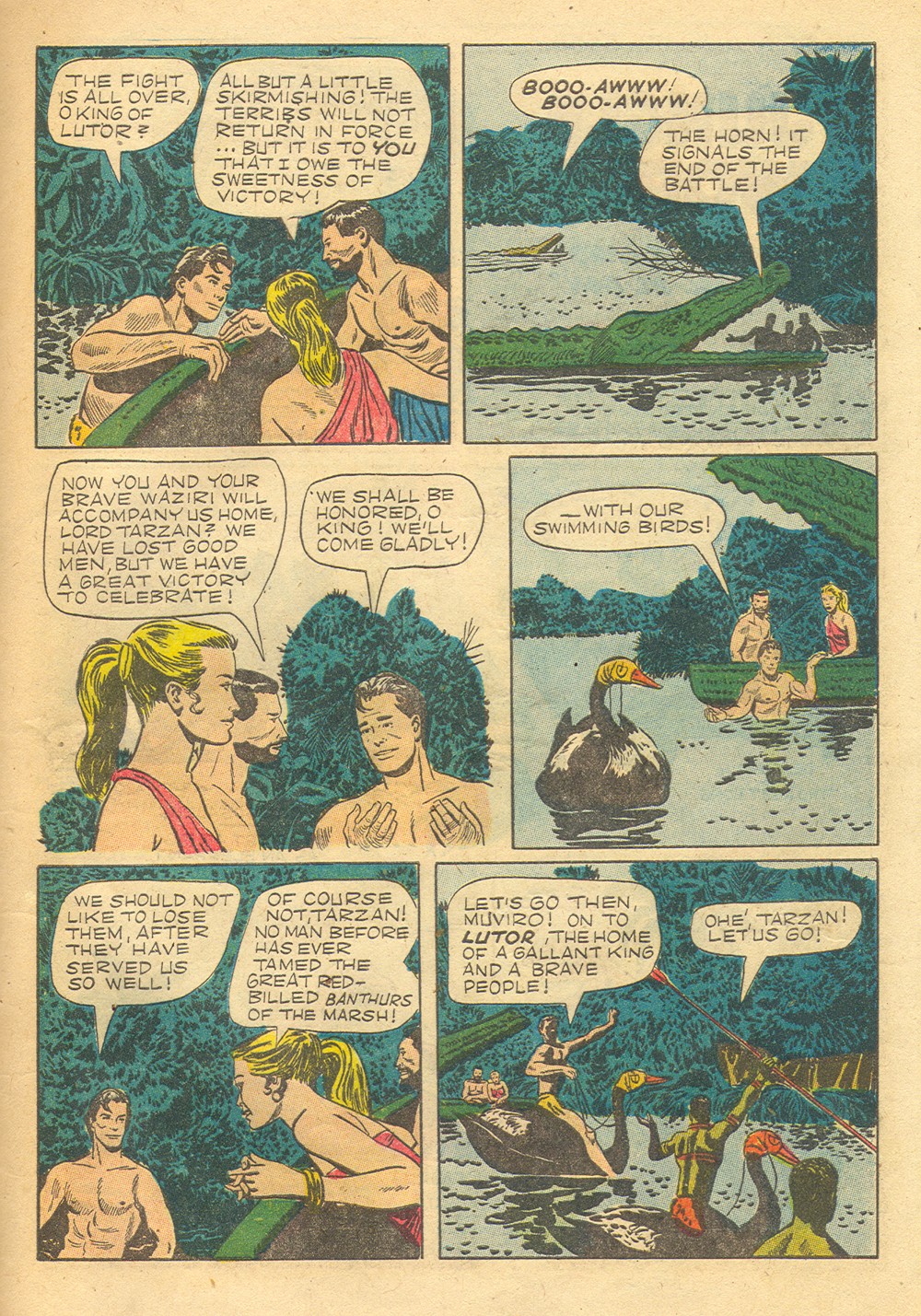Read online Tarzan (1948) comic -  Issue #36 - 41