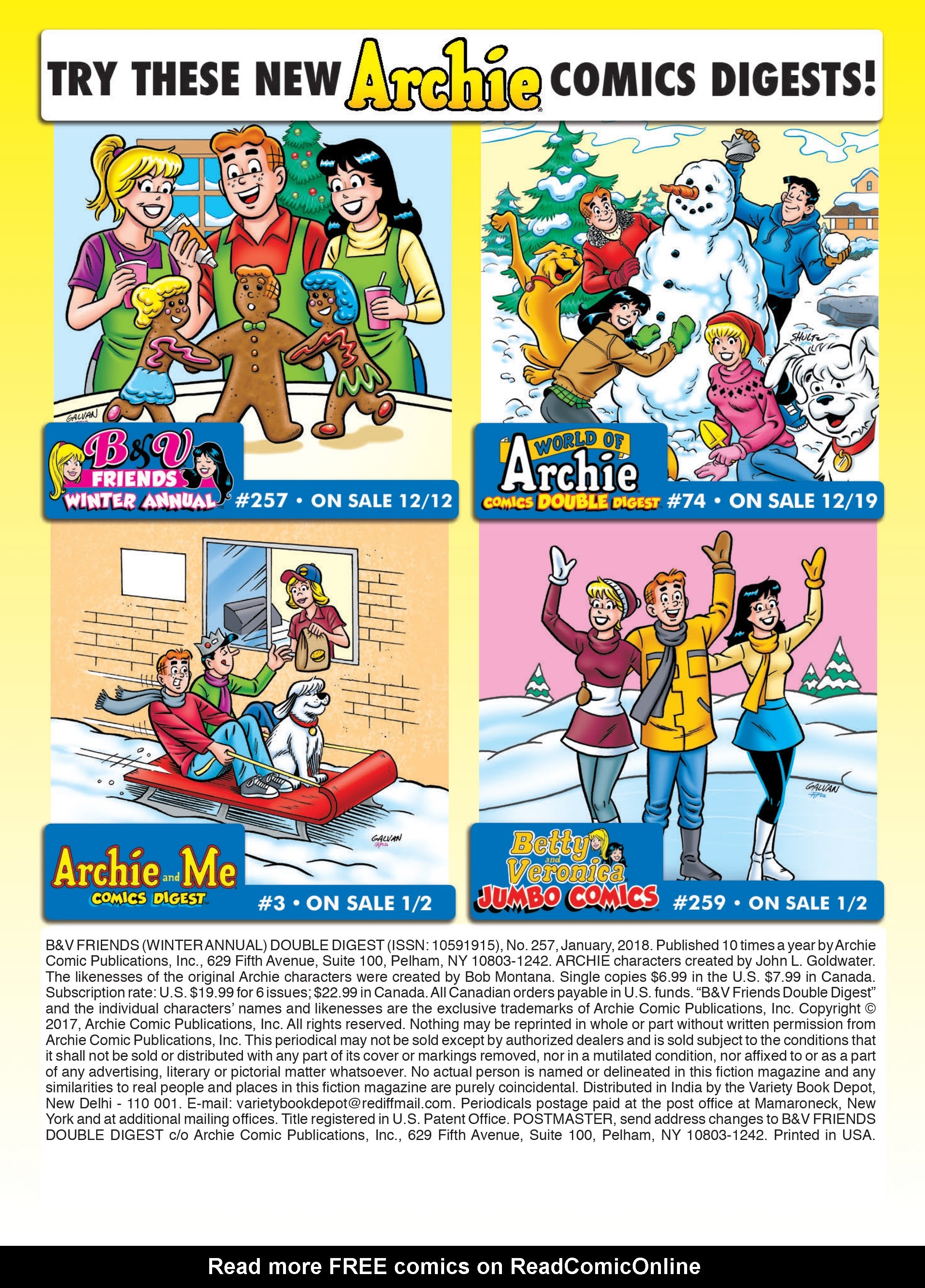 Read online Betty & Veronica Friends Double Digest comic -  Issue #257 - 180