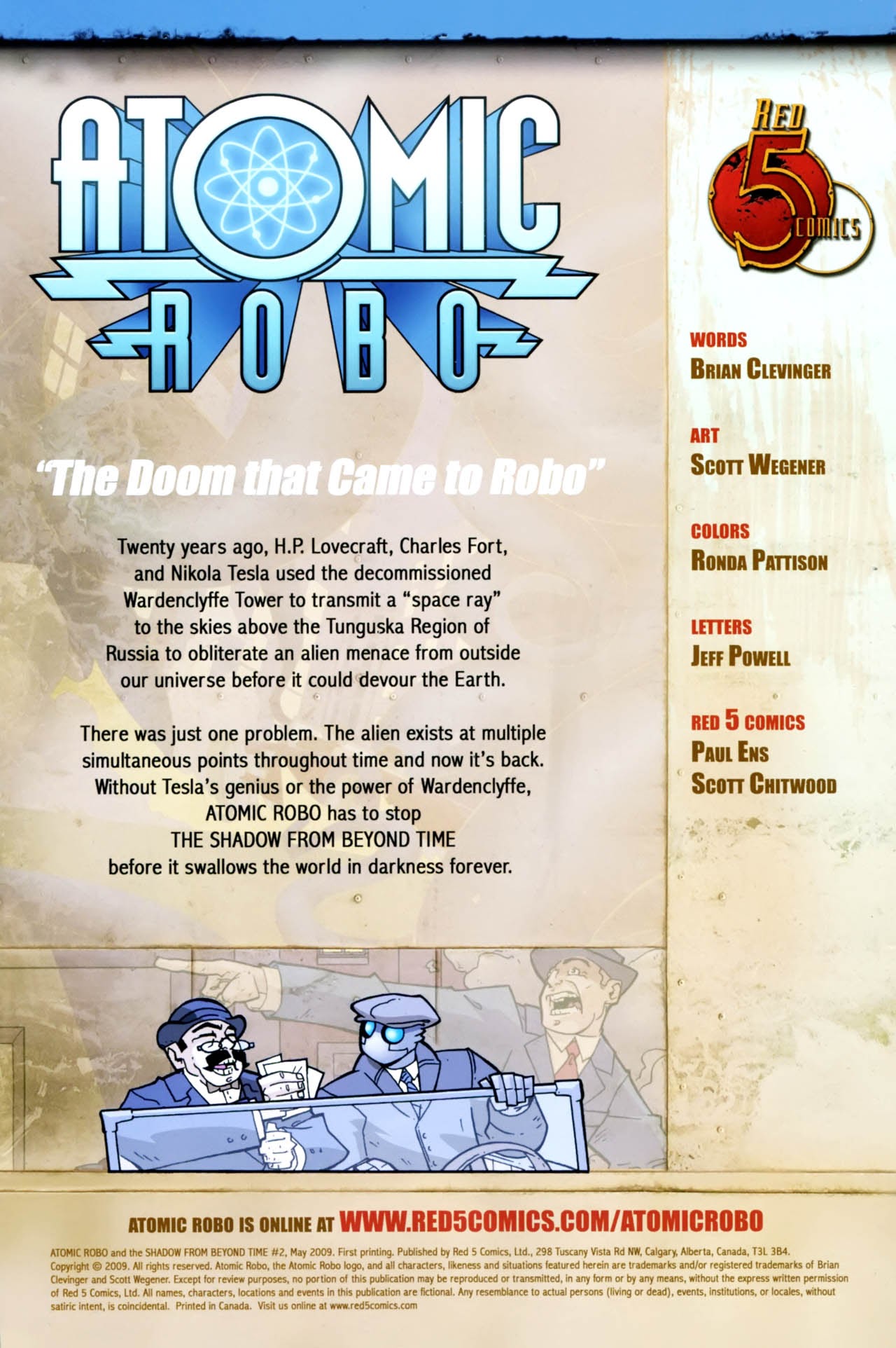 Read online Atomic Robo and the Shadow From Beyond Time comic -  Issue #2 - 2