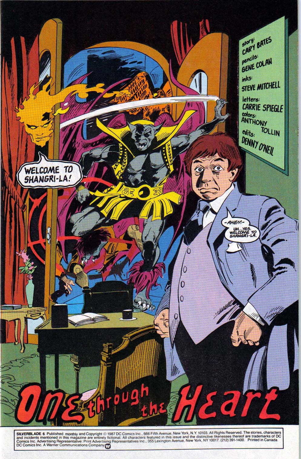 Read online Silverblade comic -  Issue #6 - 2
