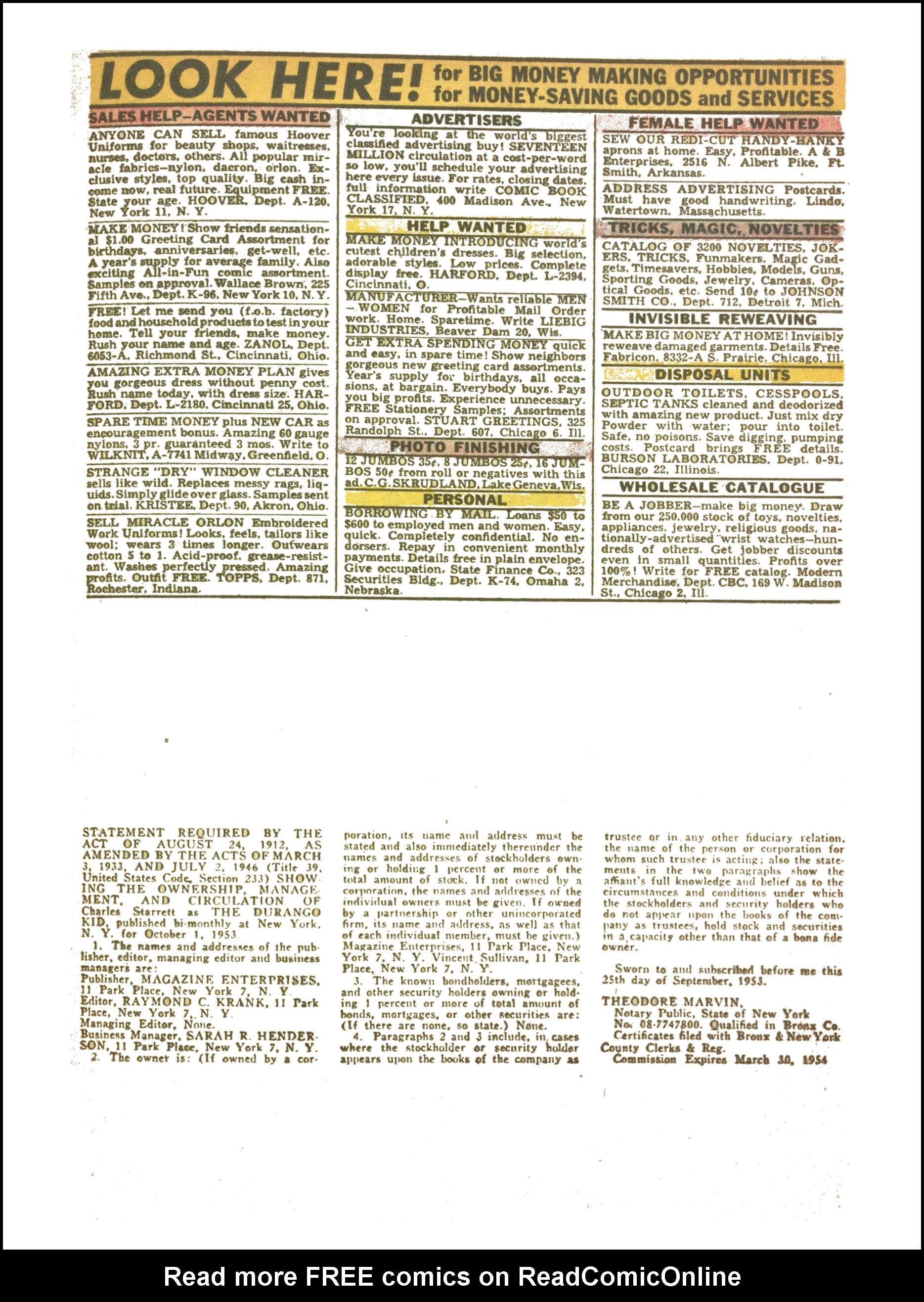 Read online Charles Starrett as The Durango Kid comic -  Issue #28 - 25