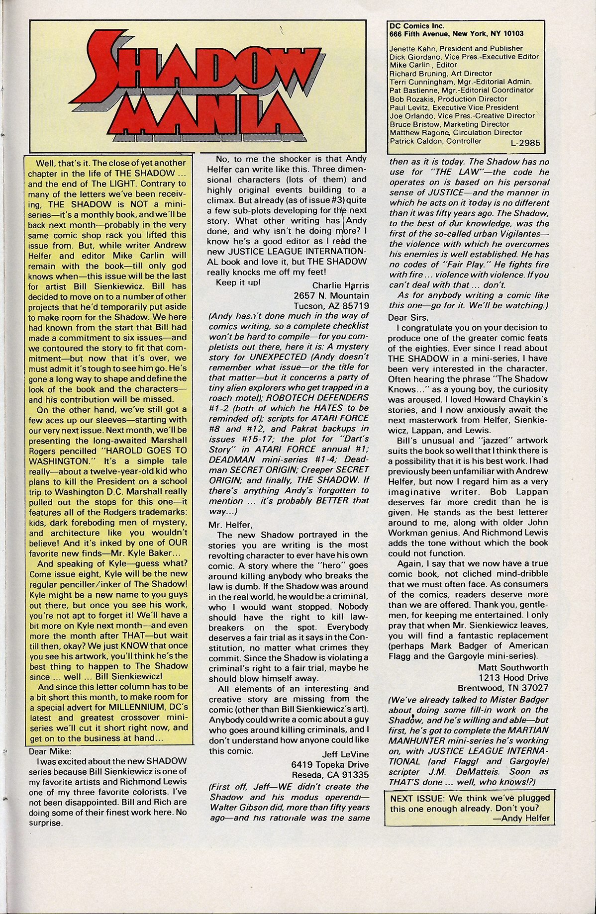 Read online The Shadow (1987) comic -  Issue #6 - 31