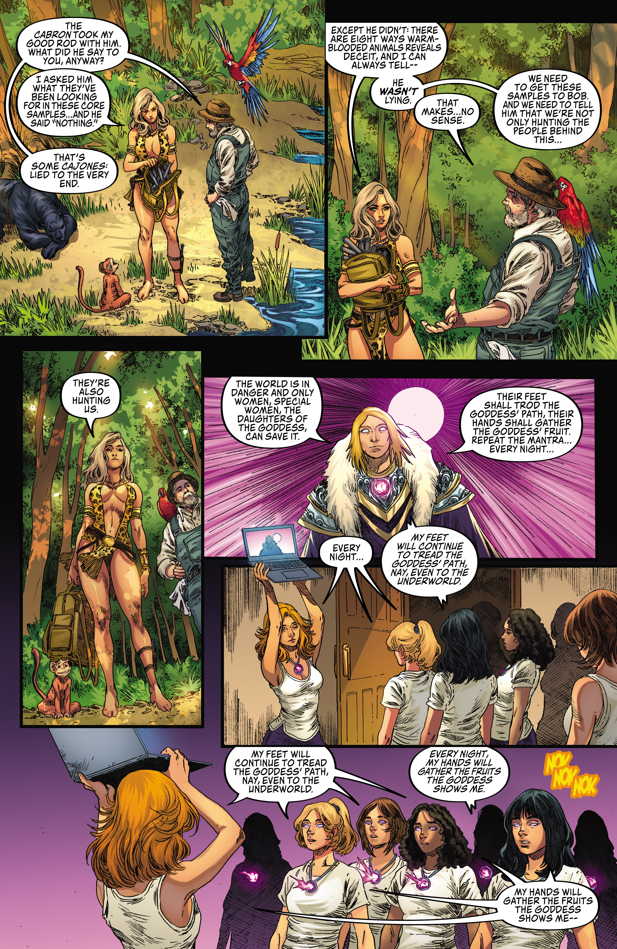 Read online Sheena Queen of the Jungle: Fatal Exams comic -  Issue #3 - 13