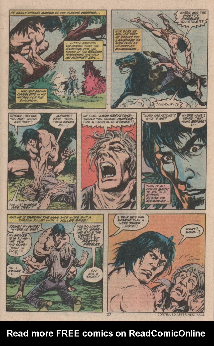 Read online Tarzan (1977) comic -  Issue #10 - 16