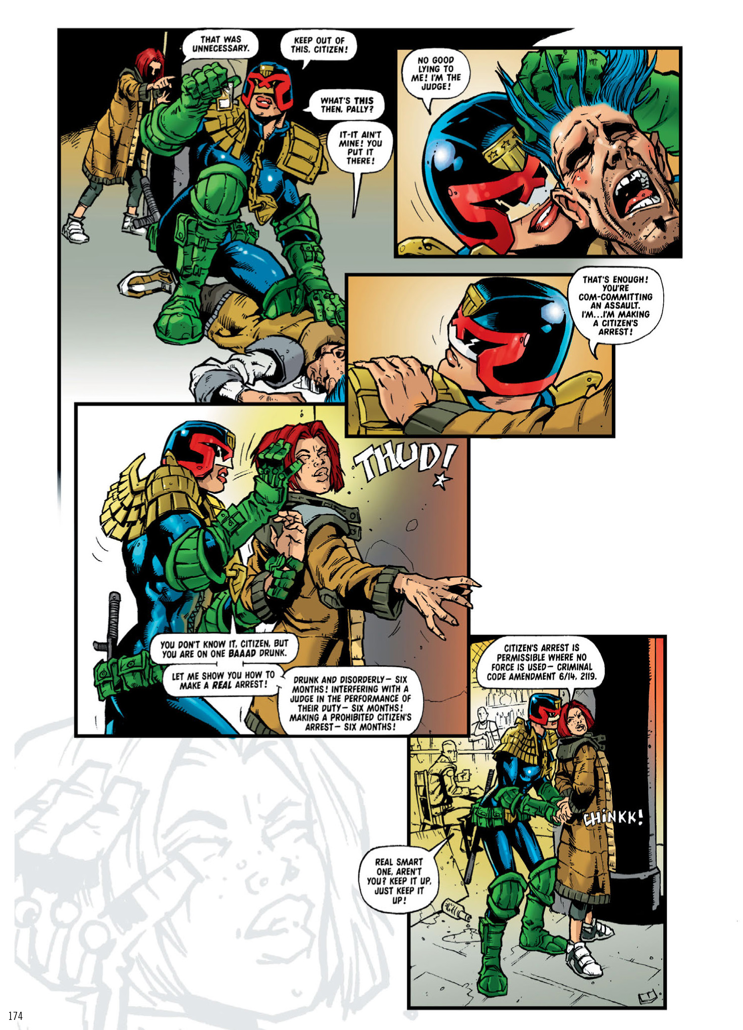 Read online Judge Dredd: The Complete Case Files comic -  Issue # TPB 30 - 176