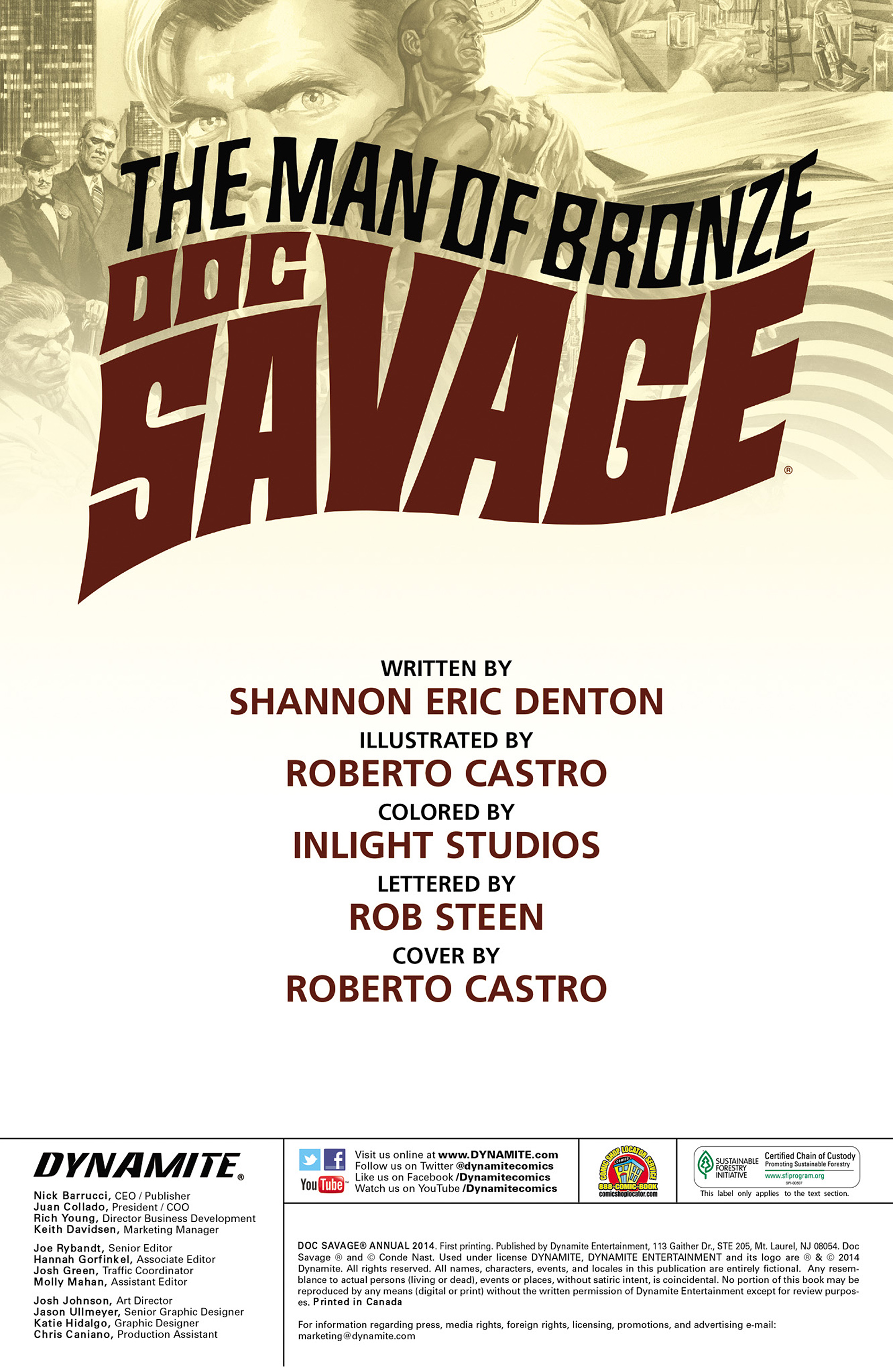 Read online Doc Savage (2013) comic -  Issue # _Annual - 2