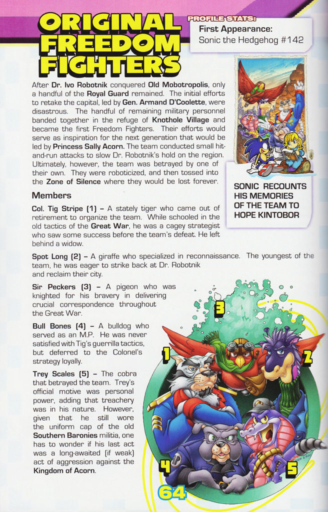 Read online Sonic the Hedgehog: The Complete Sonic Comic Encyclopedia comic -  Issue # TPB - 66