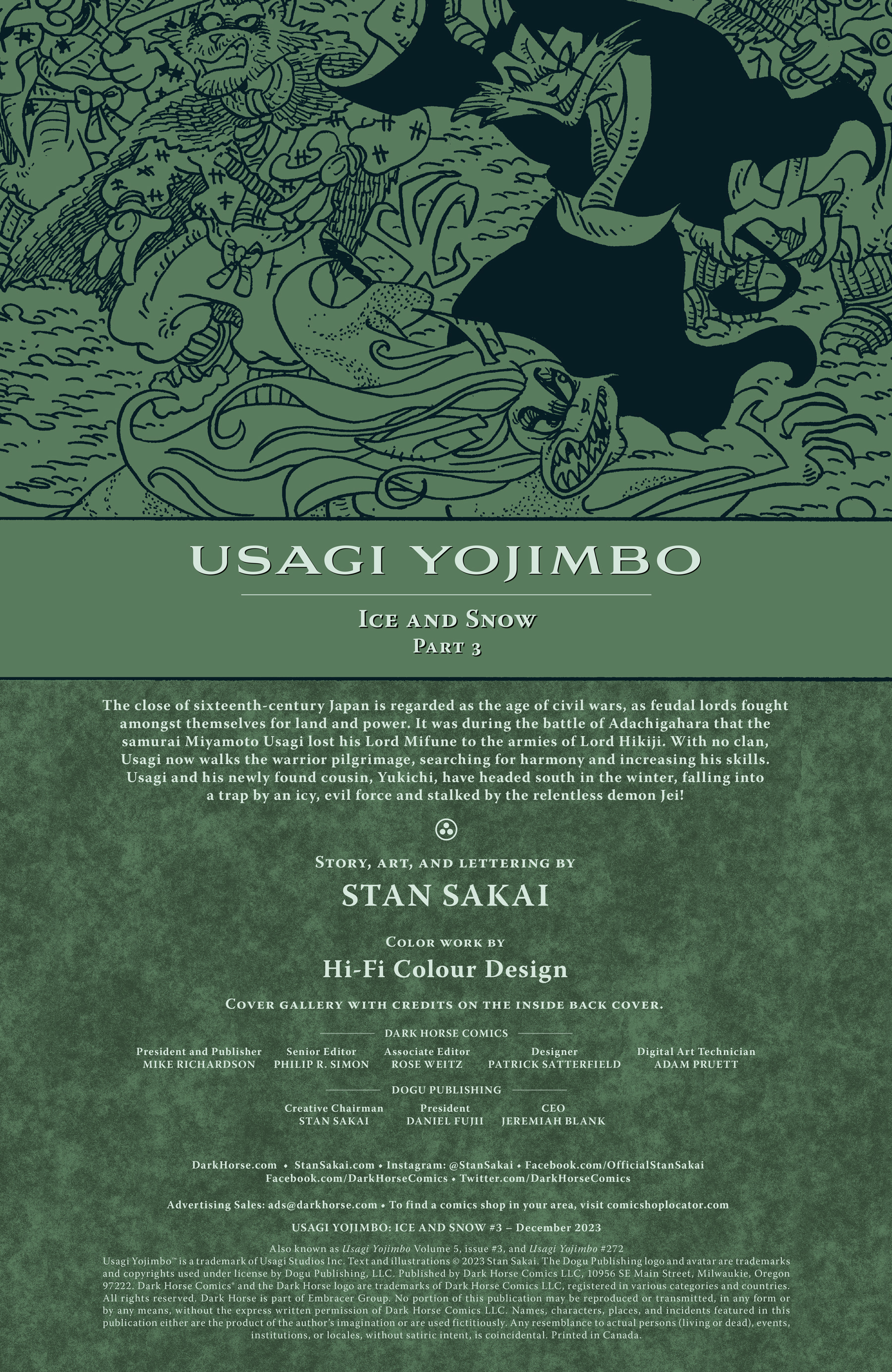 Read online Usagi Yojimbo: Ice and Snow comic -  Issue #3 - 2