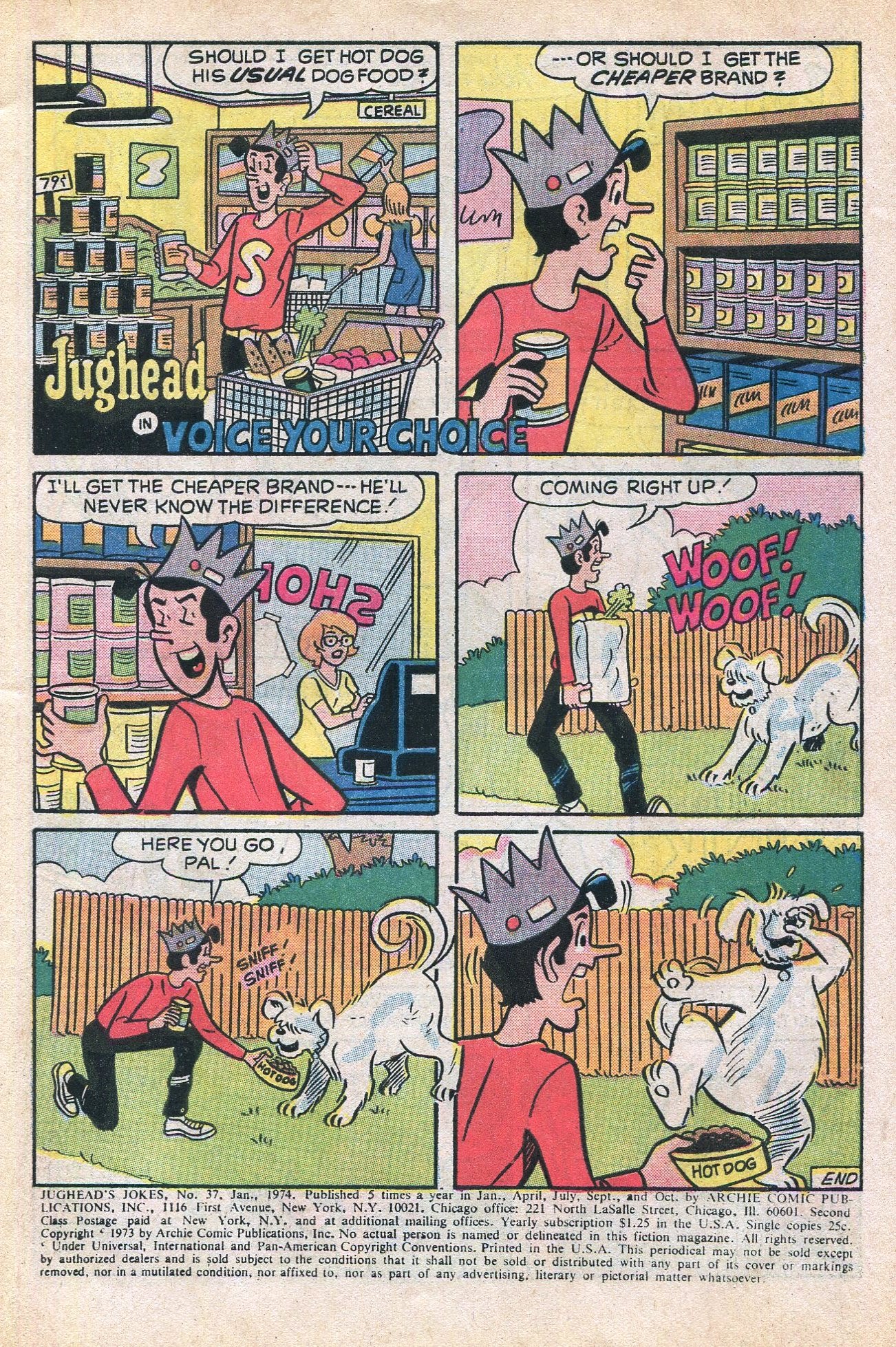 Read online Jughead's Jokes comic -  Issue #37 - 3